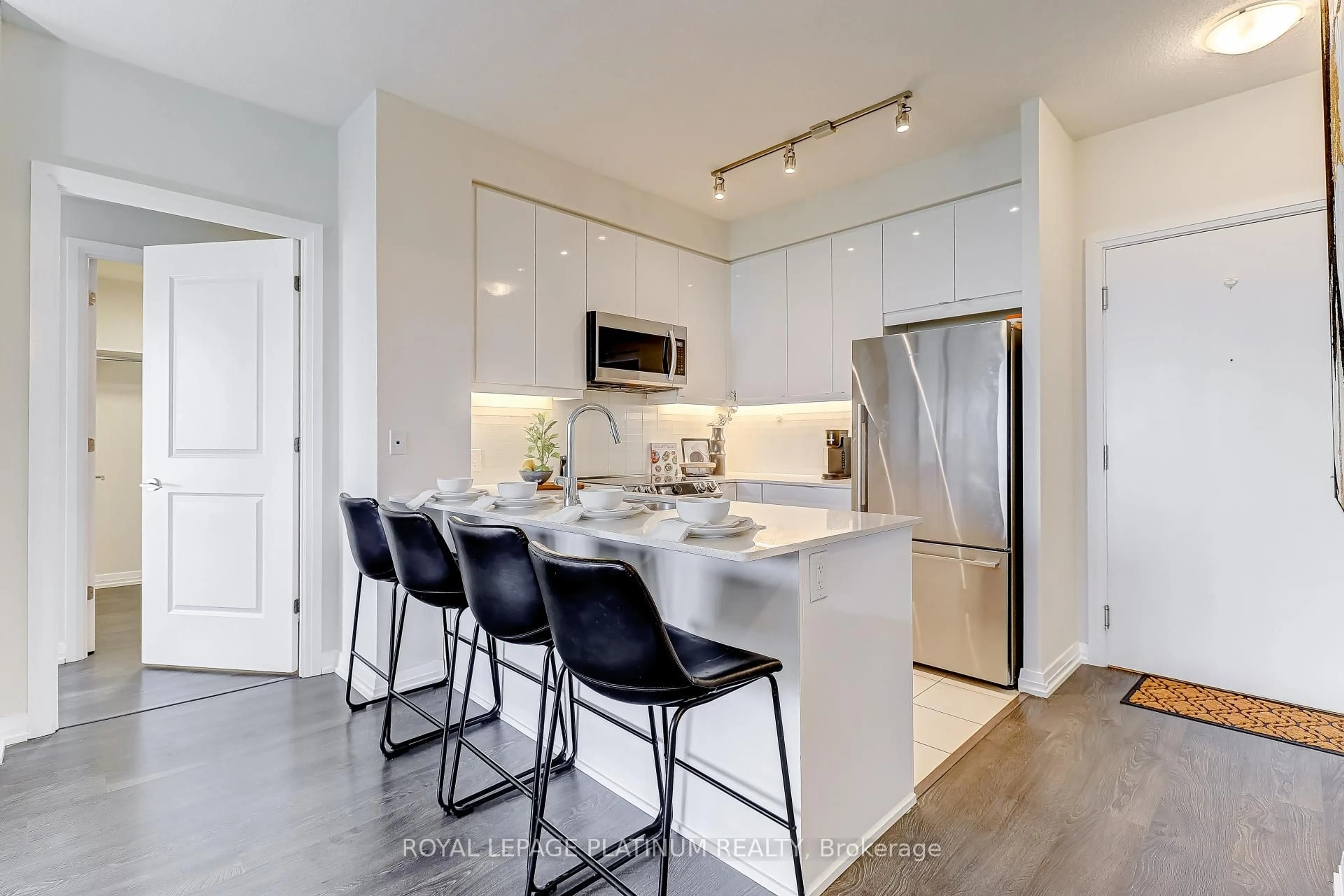 Open concept kitchen, unknown for 50 Thomas Riley Rd #703, Toronto Ontario M9B 0C5