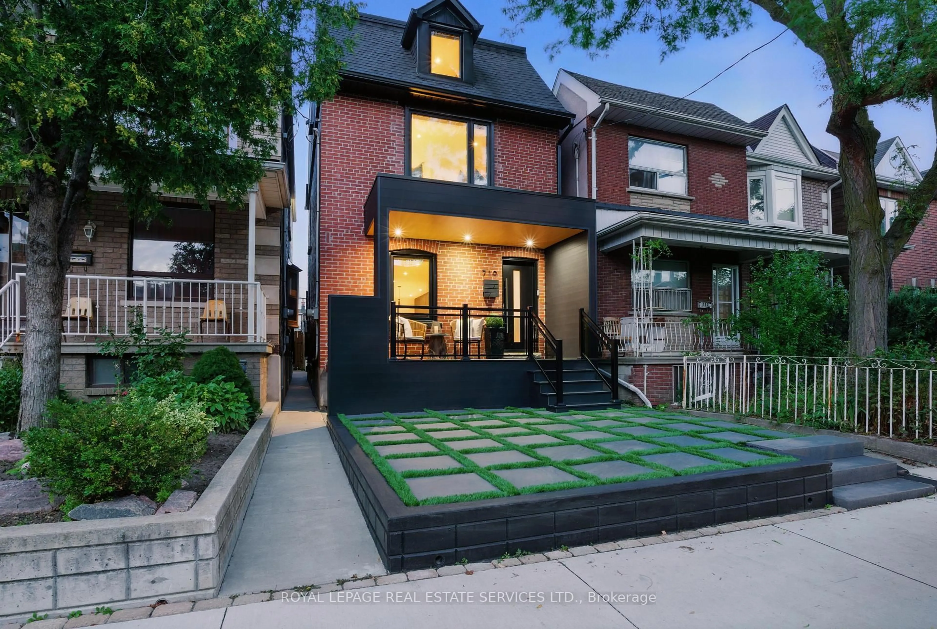 Home with brick exterior material, street for 719 St Clarens Ave, Toronto Ontario M6H 3X2