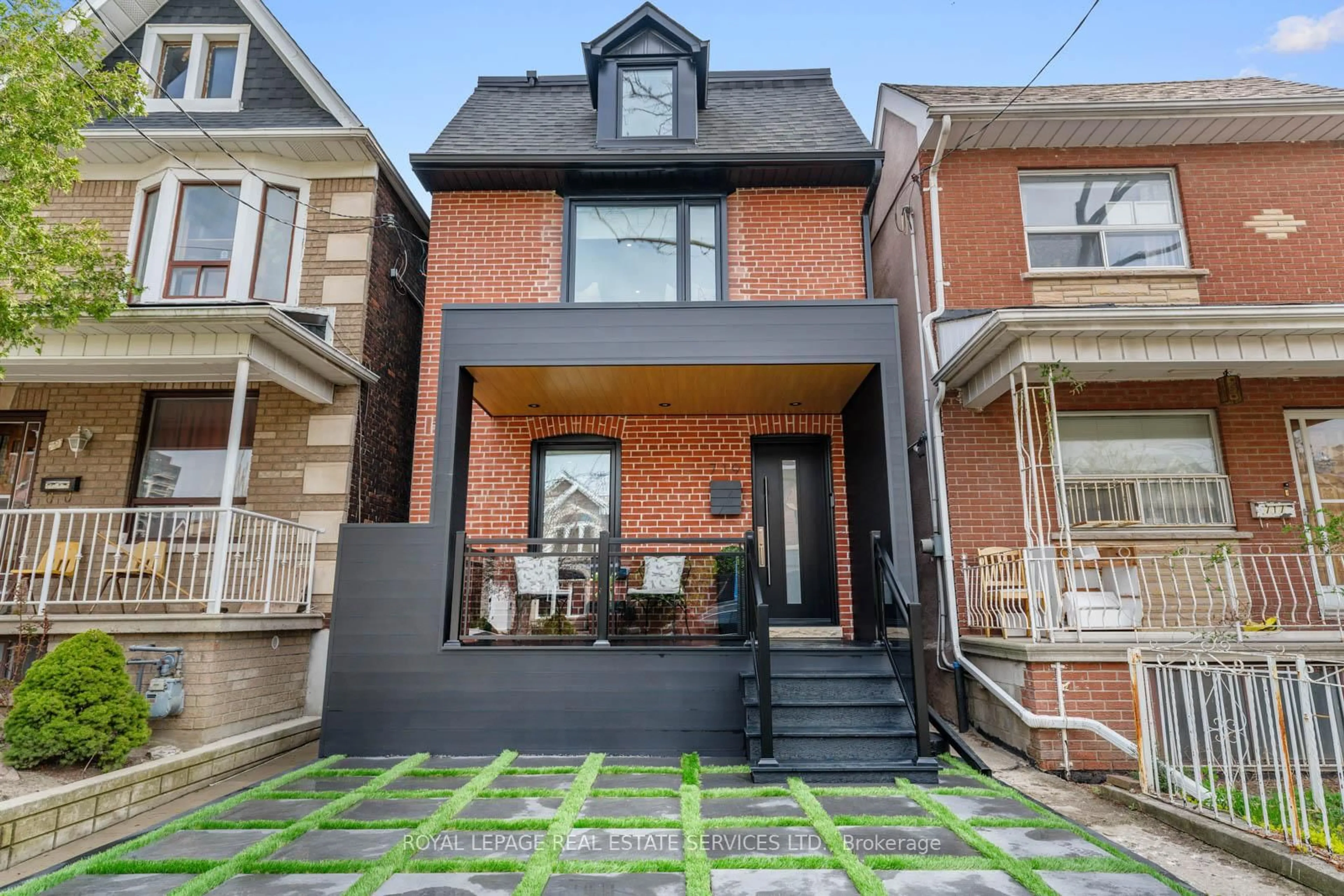 Home with brick exterior material, street for 719 St Clarens Ave, Toronto Ontario M6H 3X2