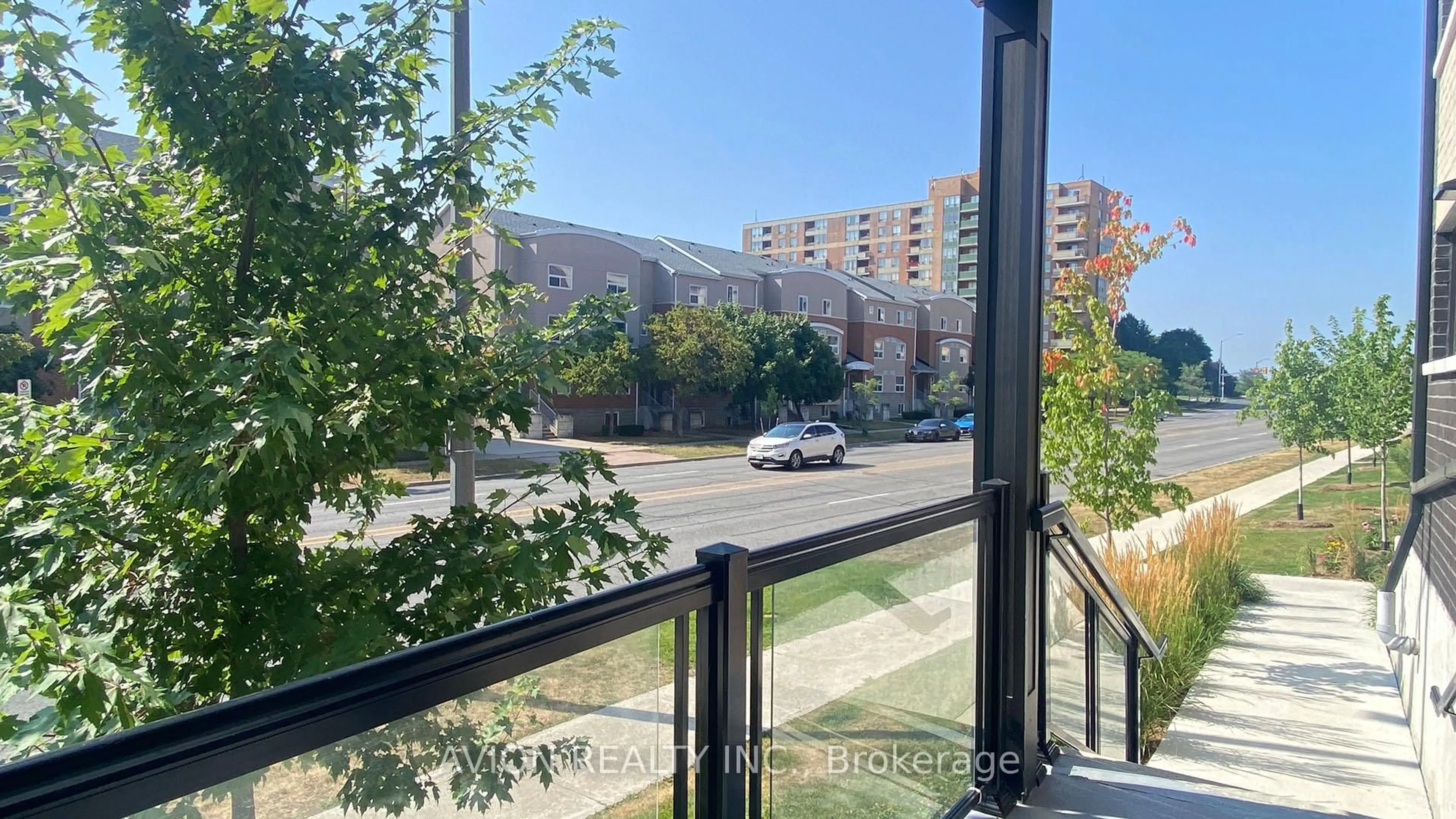Balcony in the apartment, city buildings view from balcony for 3546 Colonial Dr ## 2, Mississauga Ontario L5L 0C1