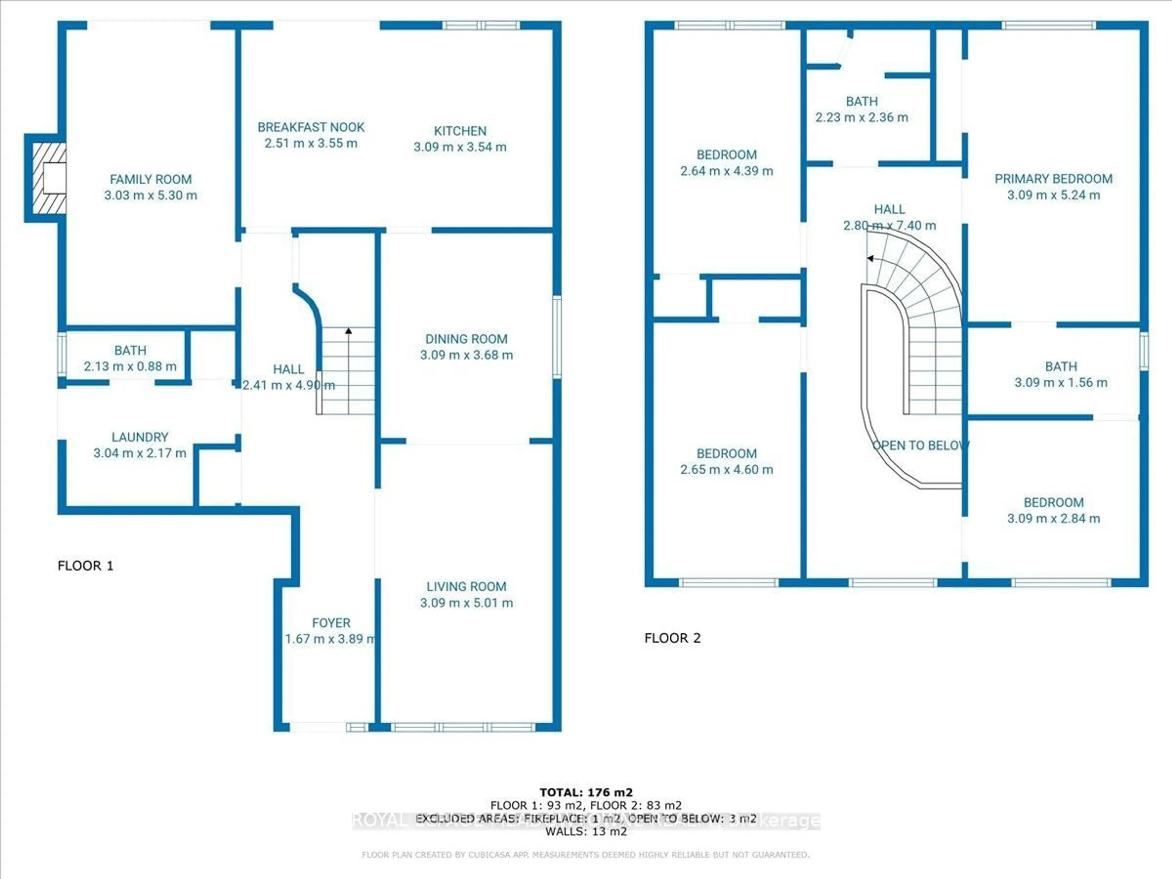 Floor plan for 836 Greycedar Cres, Mississauga Ontario L4W 3J8