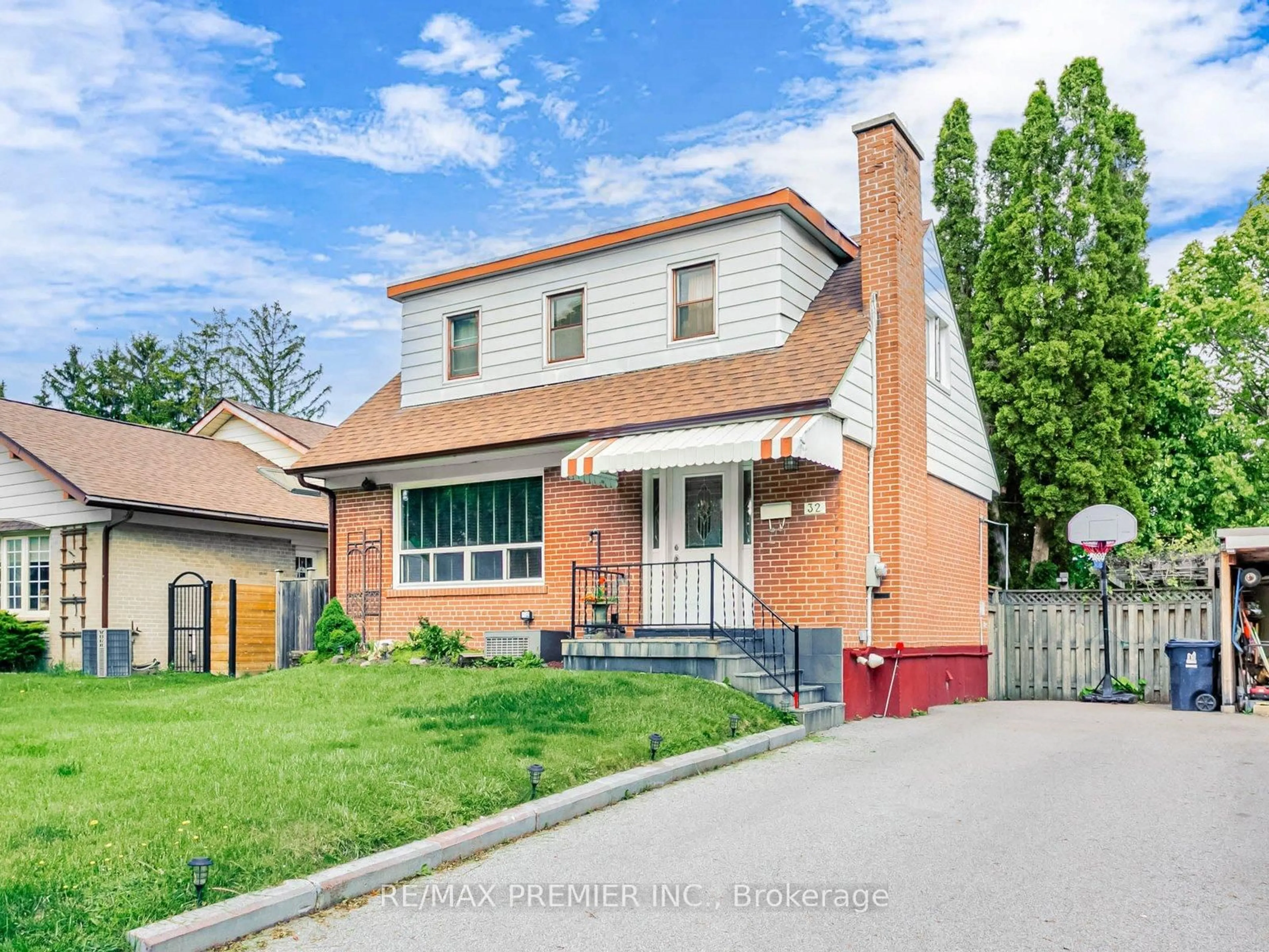 Home with brick exterior material, street for 32 Genthorn Ave, Toronto Ontario M9W 2S7