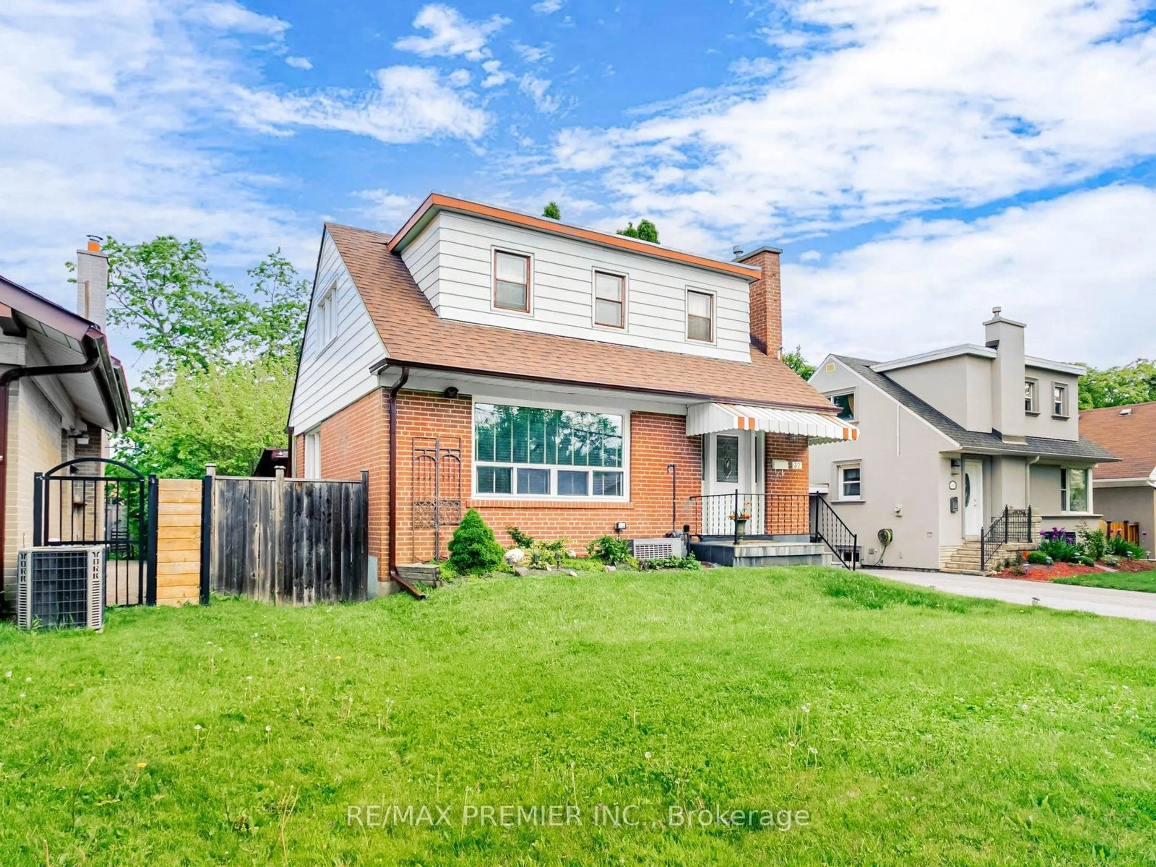 Home with brick exterior material, street for 32 Genthorn Ave, Toronto Ontario M9W 2S7