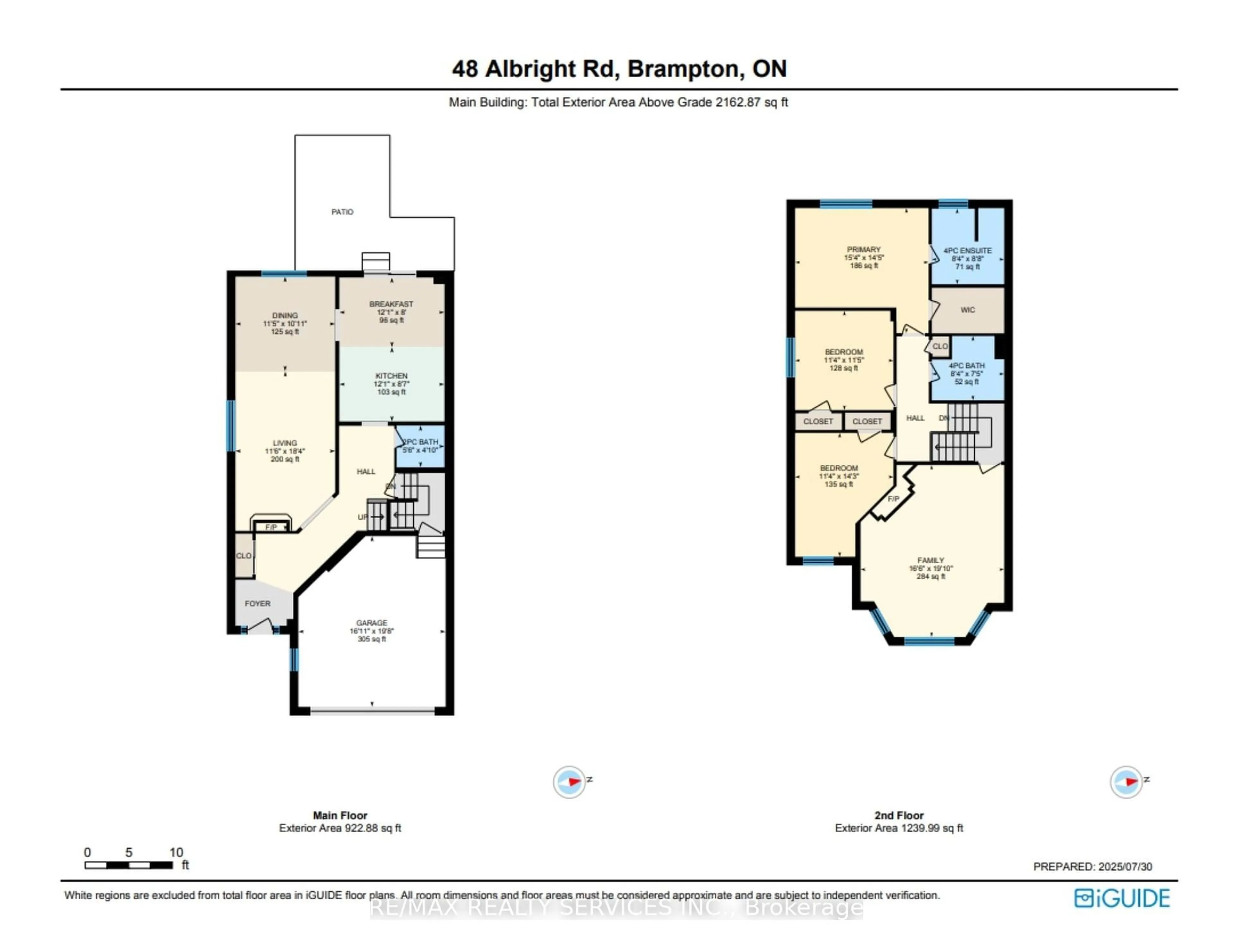Floor plan for 48 Albright Rd, Brampton Ontario L6X 5C8