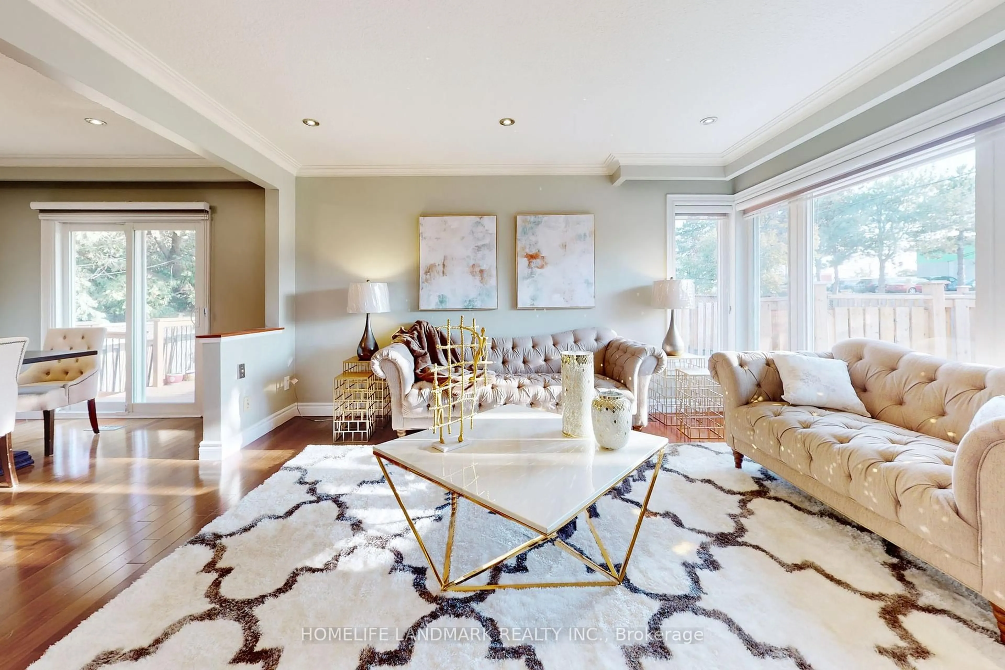 Living room with furniture, carpet floor for 11 Frost St, Toronto Ontario M9W 1Y5