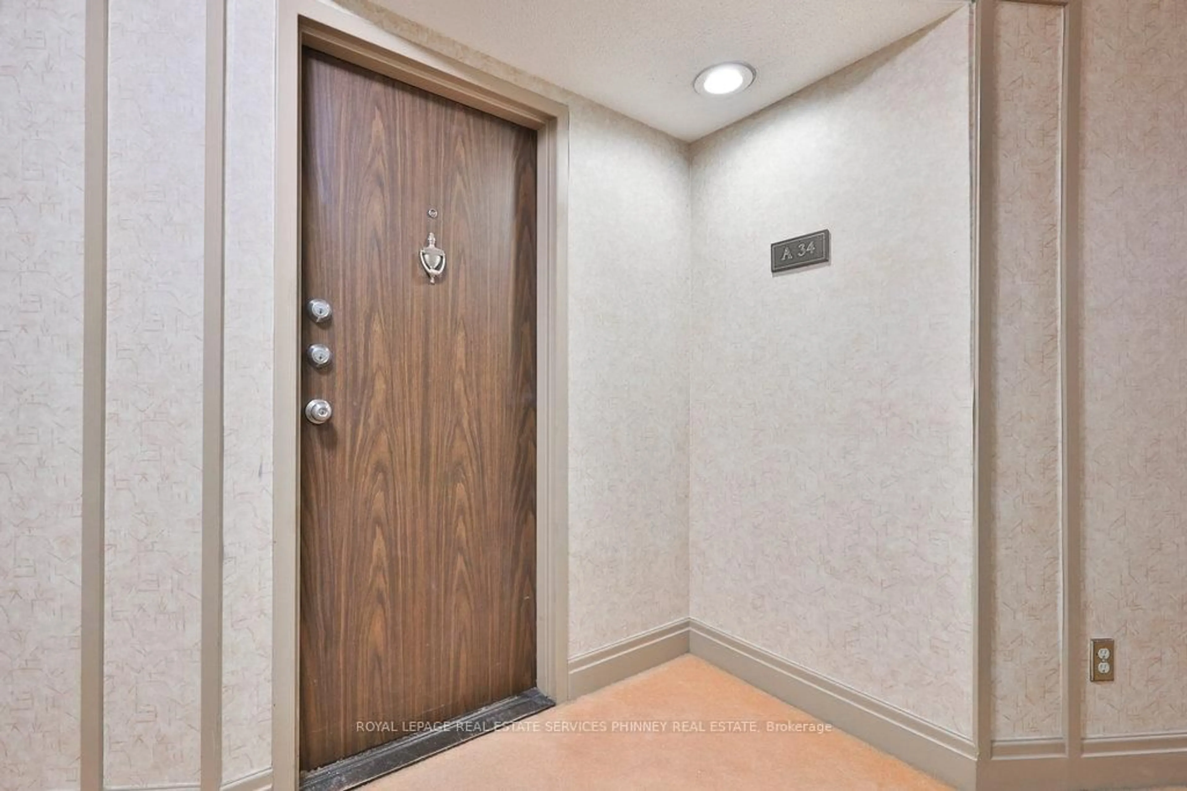 Indoor foyer for 288 Mill Rd #A34, Toronto Ontario M9C 4X7