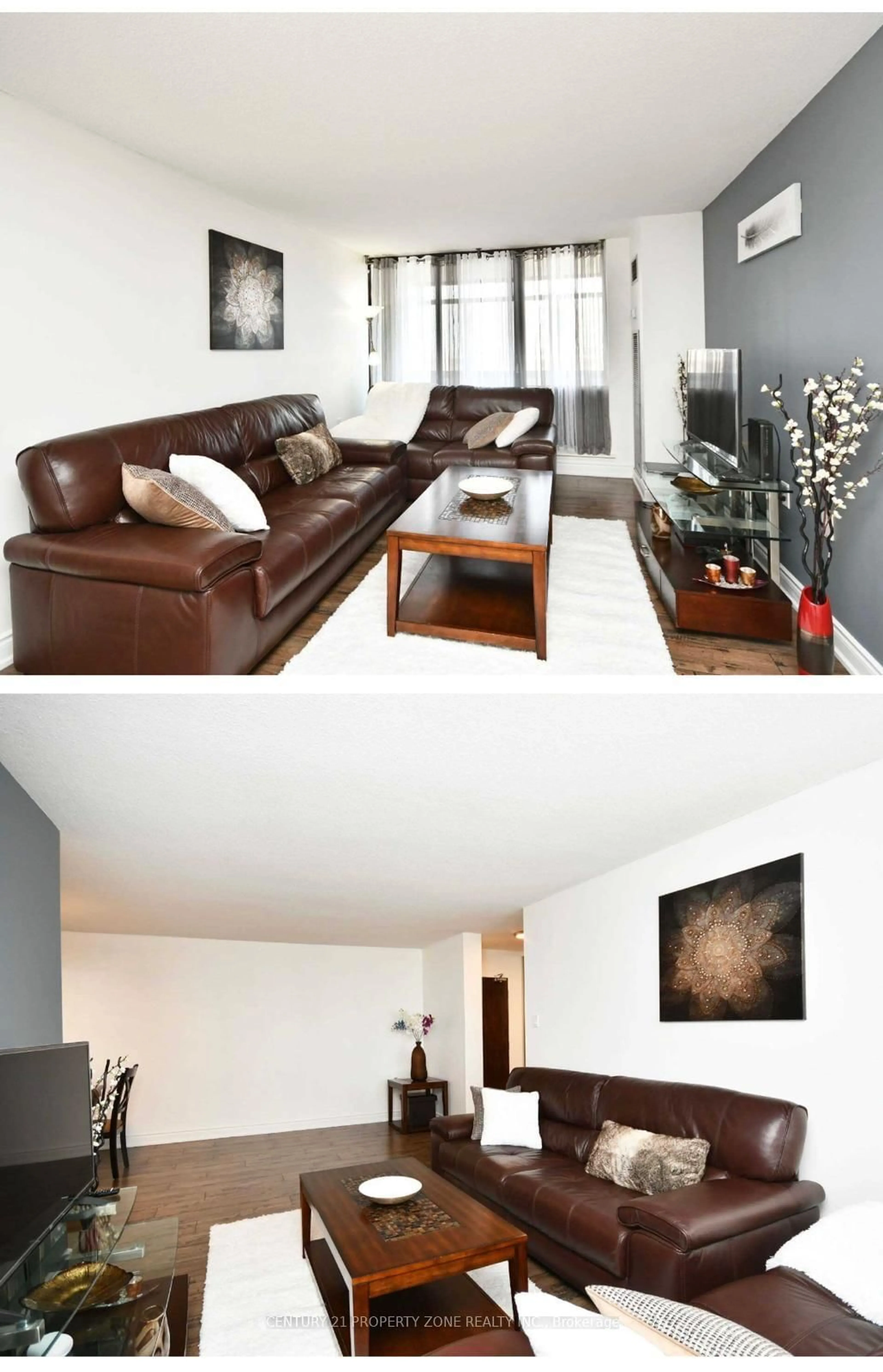 Living room with furniture, unknown for 18 Knightsbridge Rd #1505, Brampton Ontario L6T 3X5