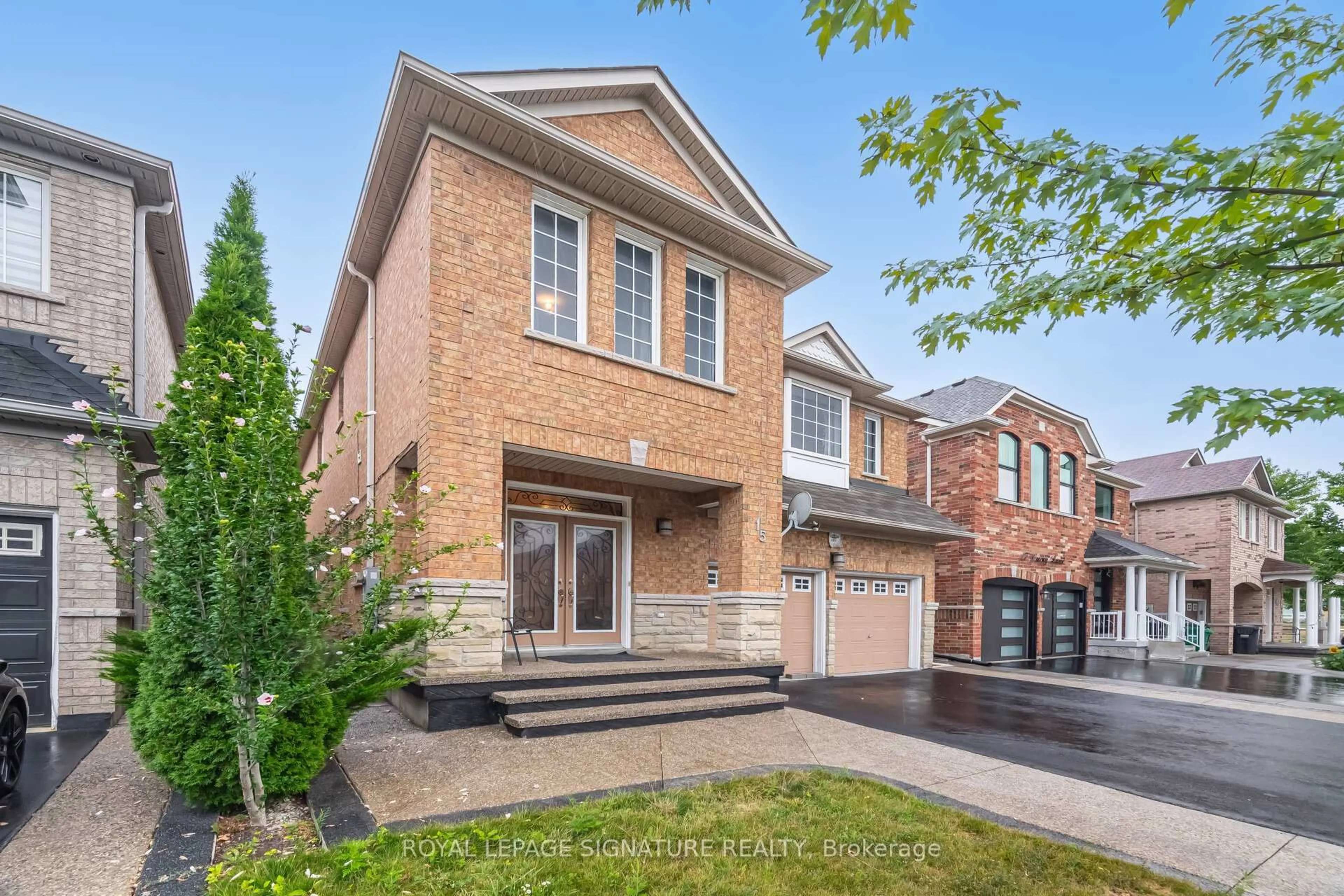 Home with brick exterior material, street for 15 Lucky Lane, Brampton Ontario L6R 3M3