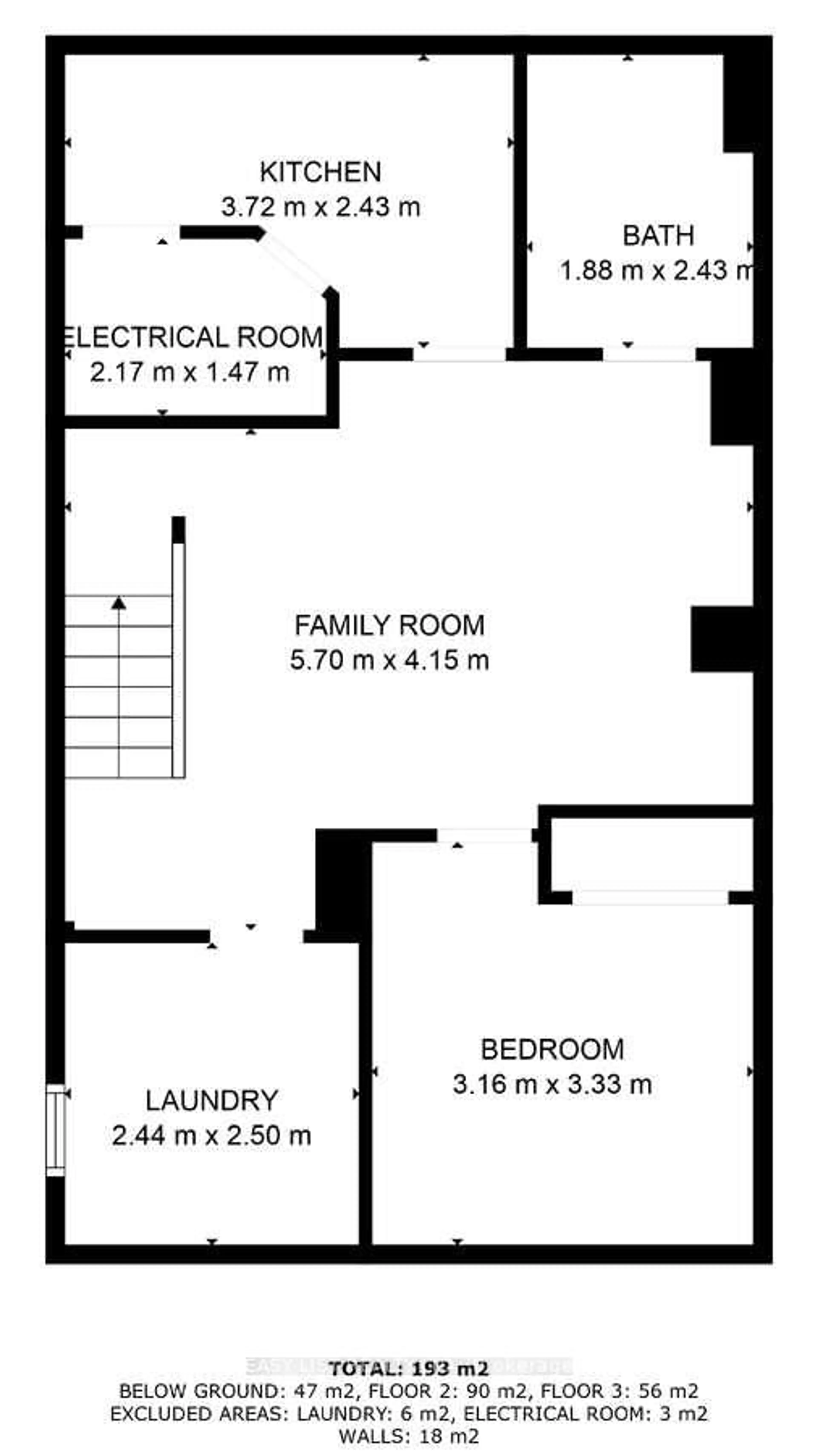 Floor plan for 2993 Gulfstream Way, Mississauga Ontario L5N 6J8