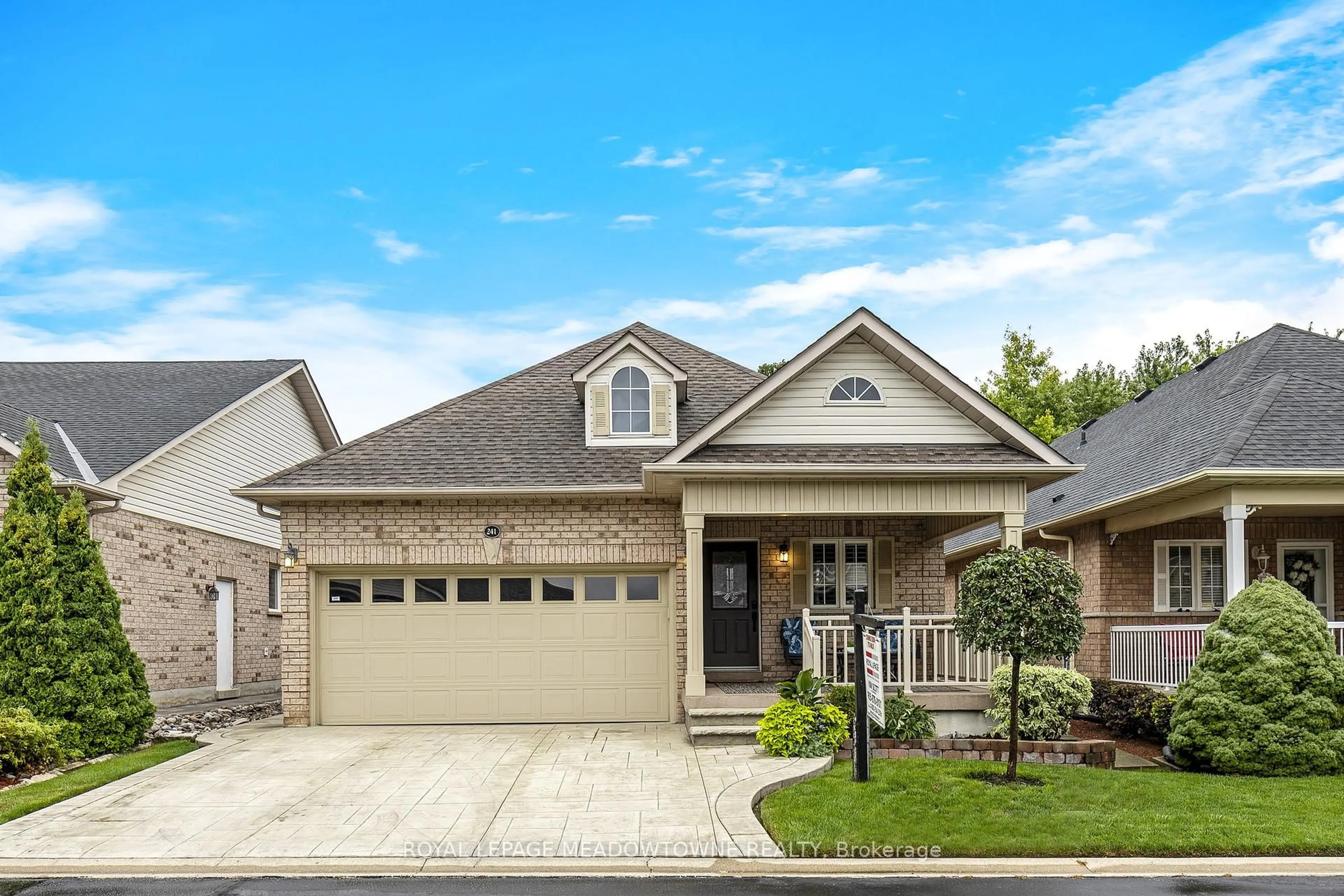 Home with vinyl exterior material, street for 241 Ledwith Dr, Milton Ontario L9T 5X2