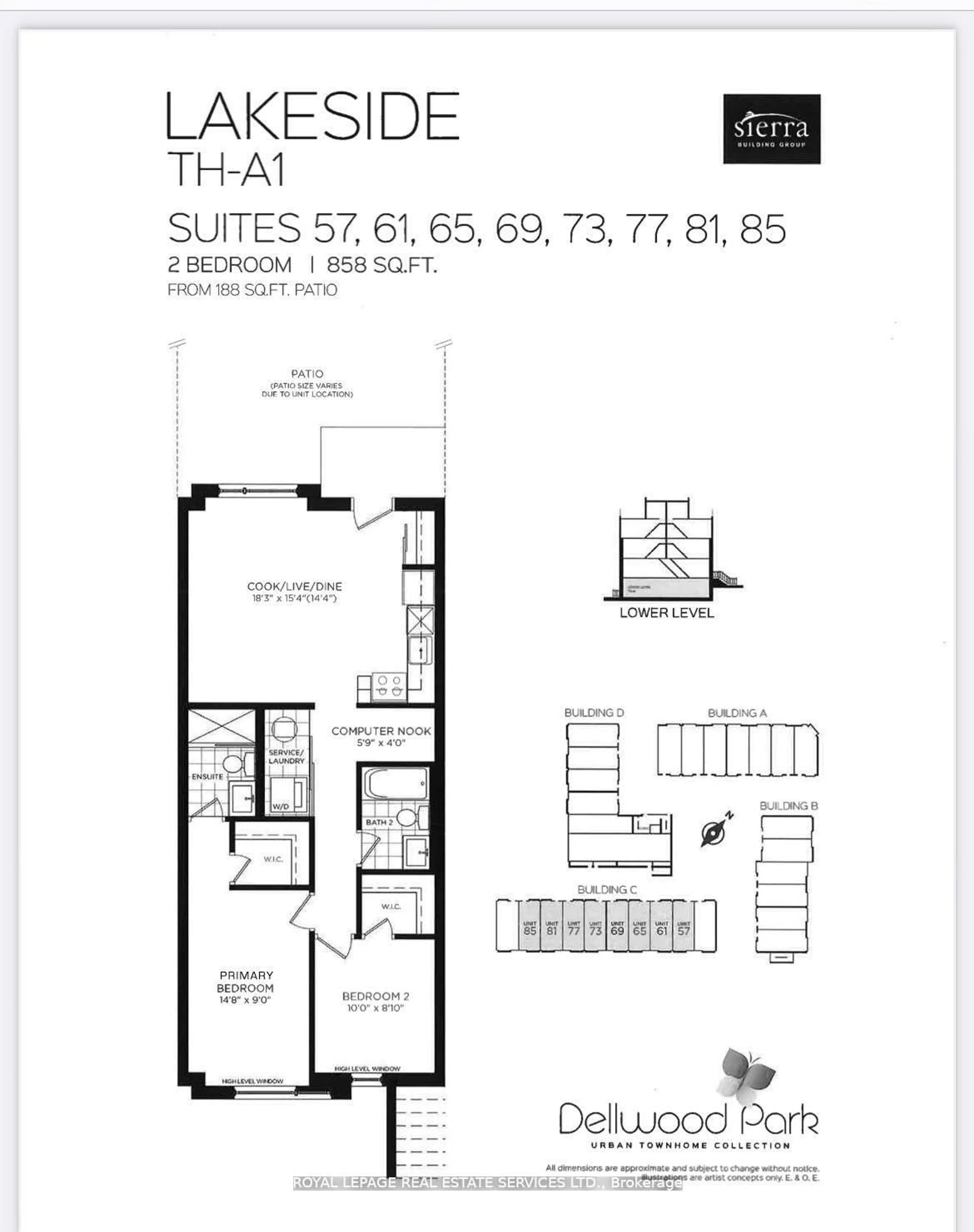 Floor plan for 650 Atwater Ave #13, Mississauga Ontario L5E 3K2