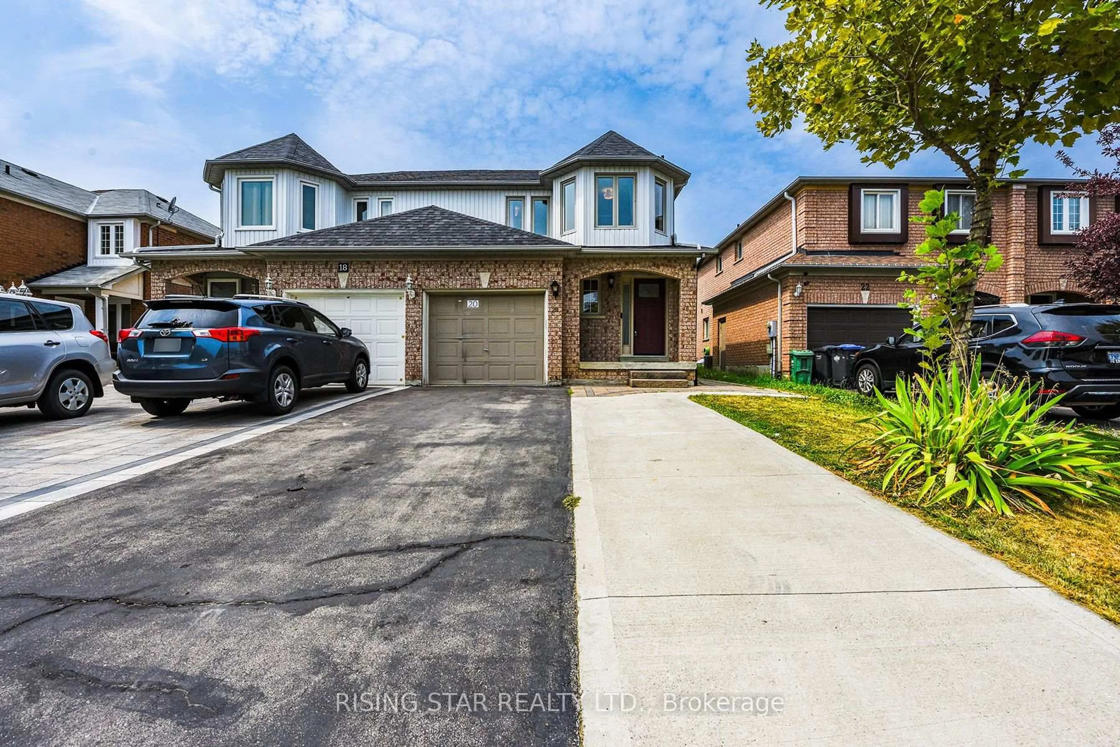 Home with brick exterior material, street for 20 Arid Ave, Brampton Ontario L6R 1P9