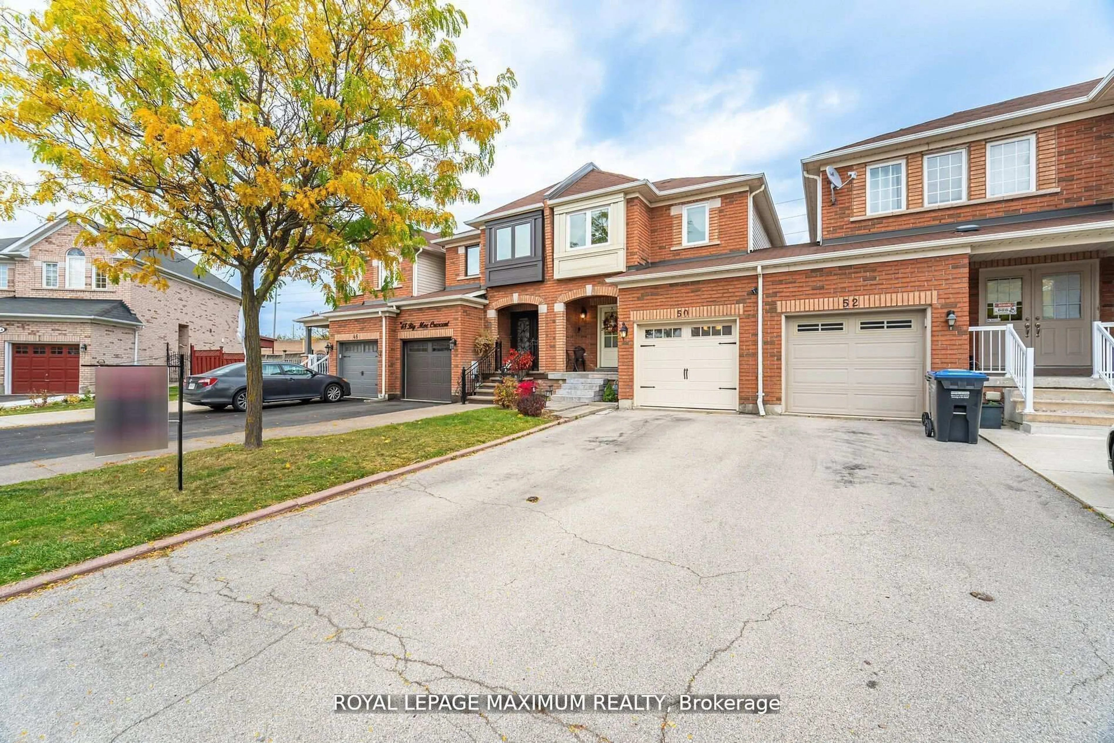 Home with brick exterior material, street for 50 Big Moe Cres, Brampton Ontario L6P 1J7