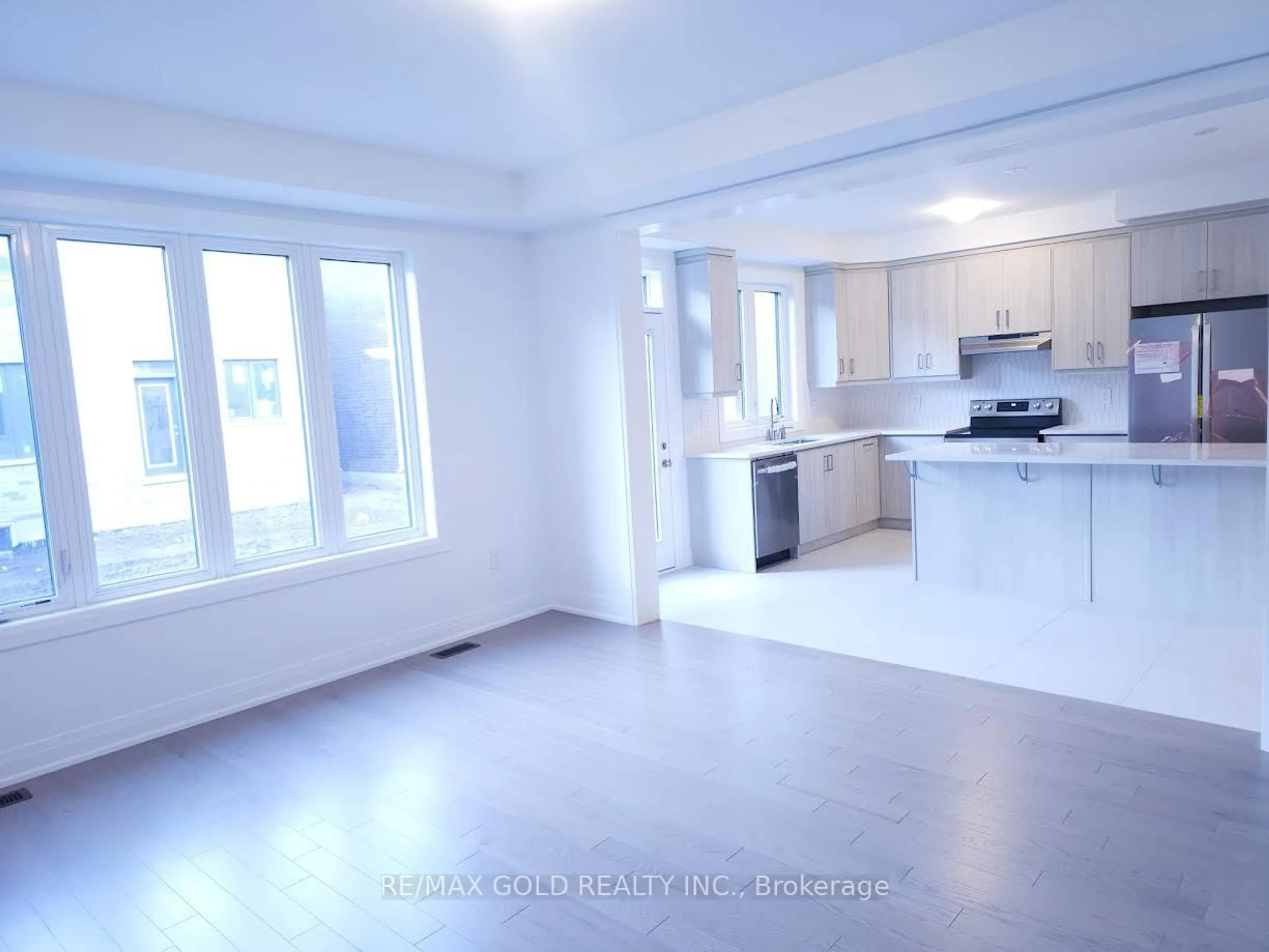 Open concept kitchen, floor is not visible for 1459 Whitock Ave, Milton Ontario L9T 7E9