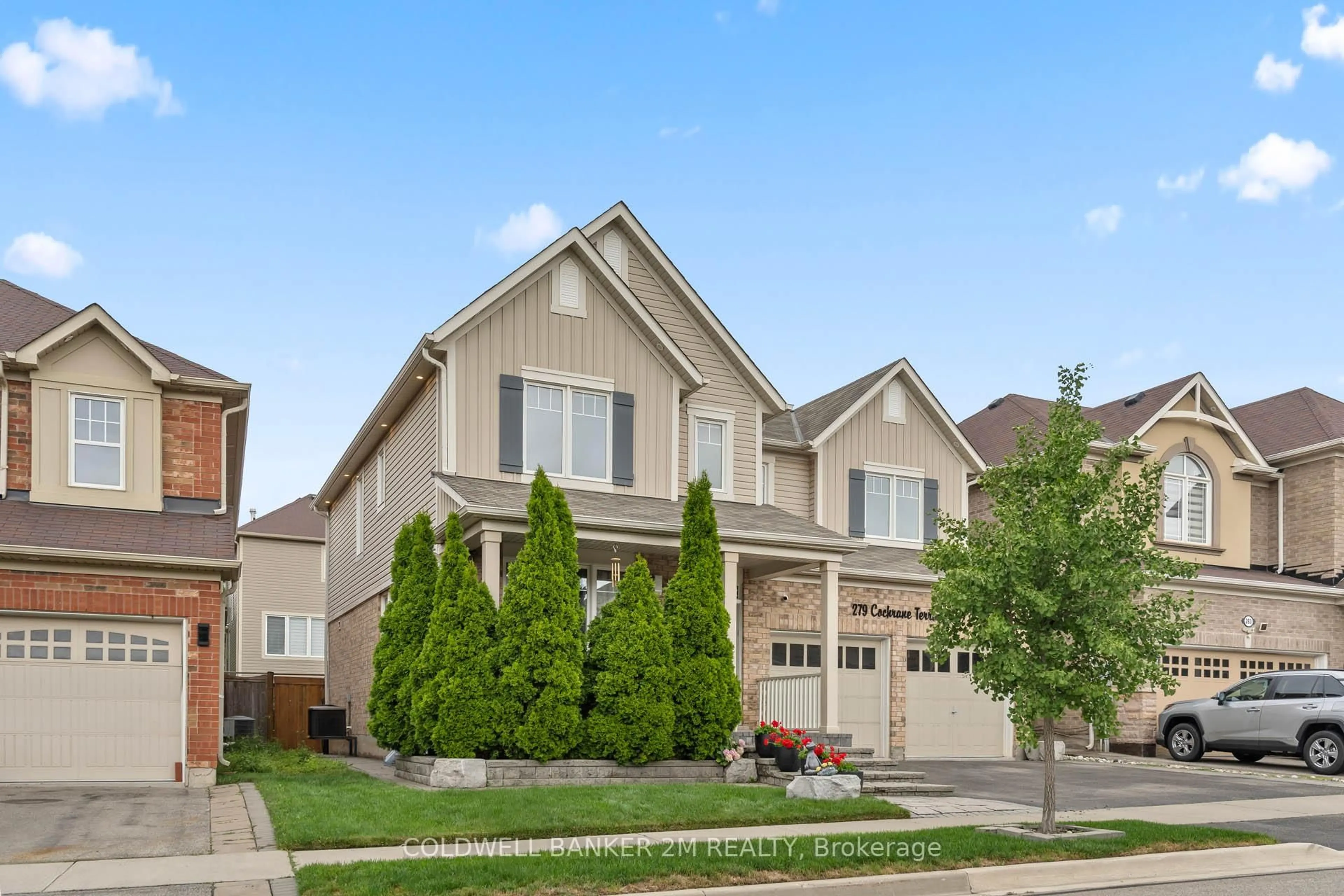 Home with vinyl exterior material, street for 279 Cochrane Terr, Milton Ontario L9T 8C8