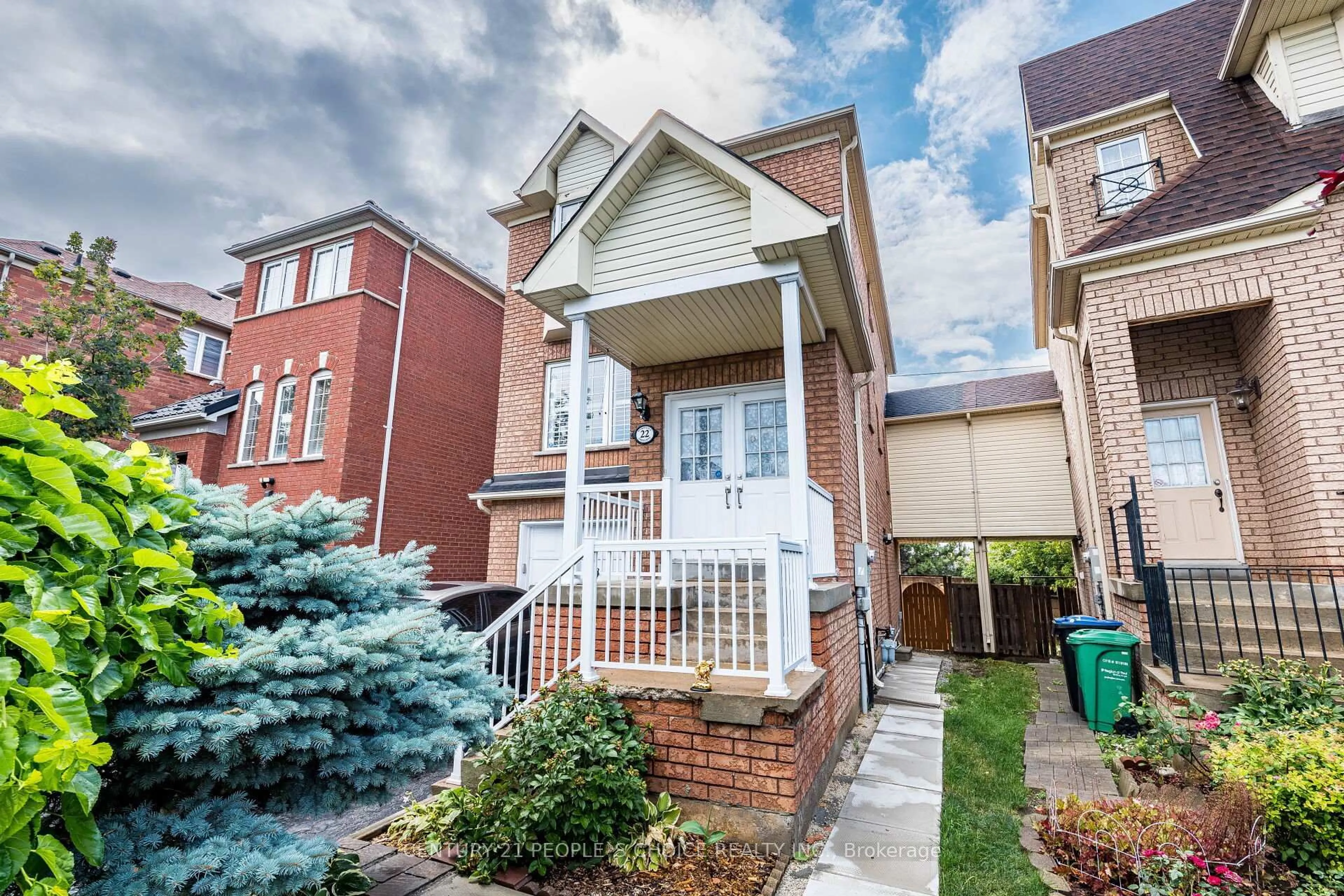 Home with brick exterior material, street for 22 Domenico Cres, Brampton Ontario L6P 1H5