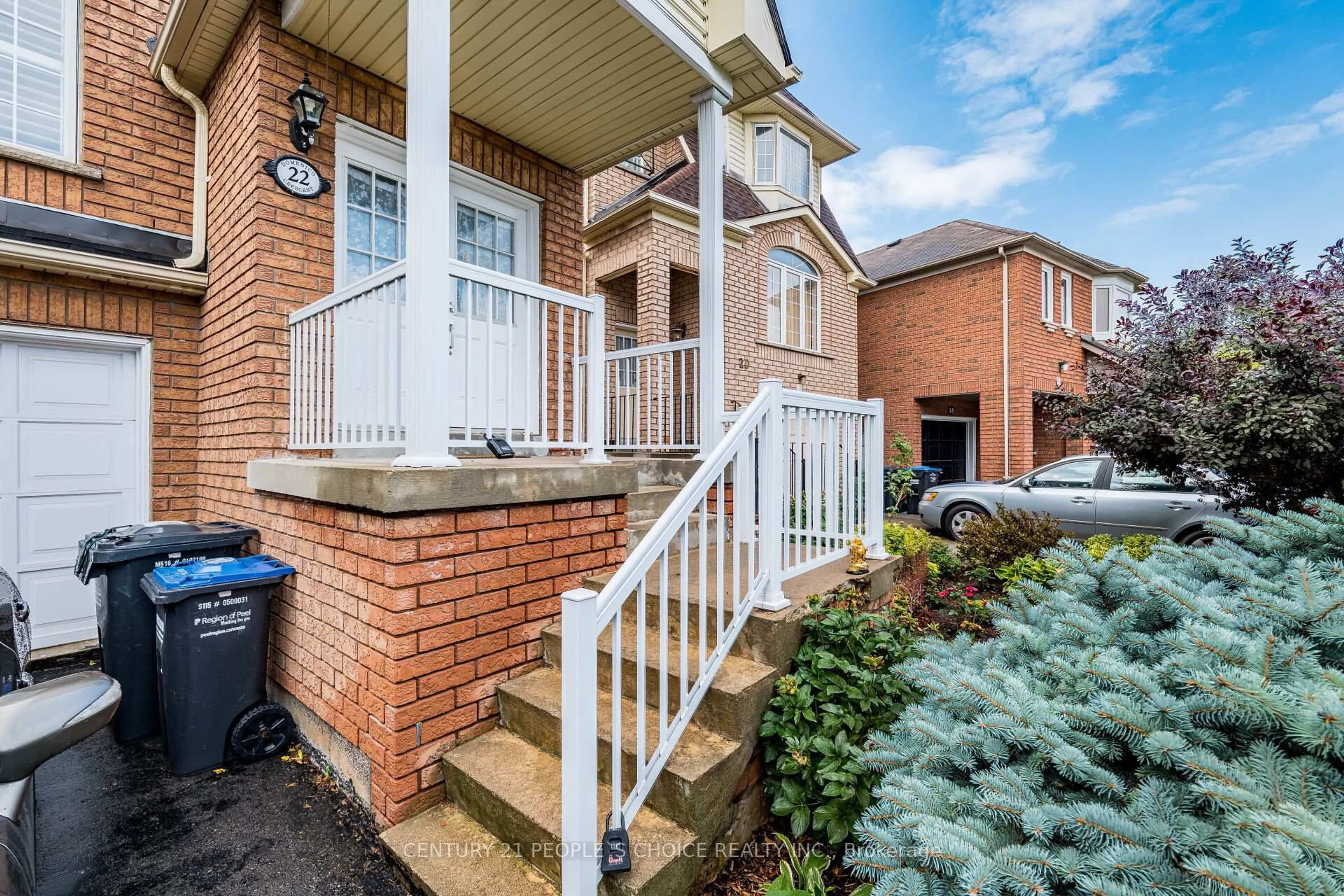 Home with brick exterior material, street for 22 Domenico Cres, Brampton Ontario L6P 1H5