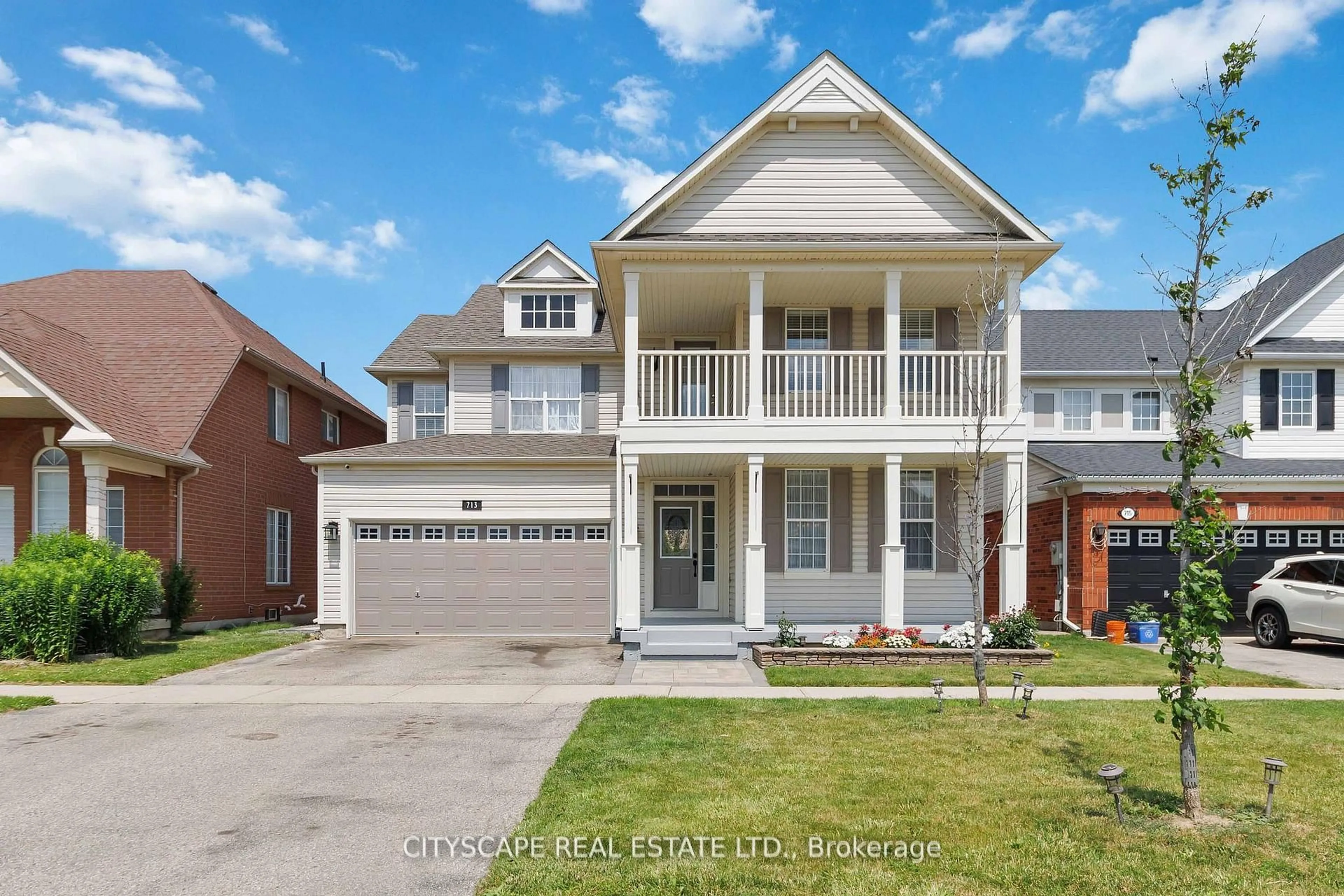 Home with brick exterior material, street for 713 Trudeau Dr, Milton Ontario L9T 5L3