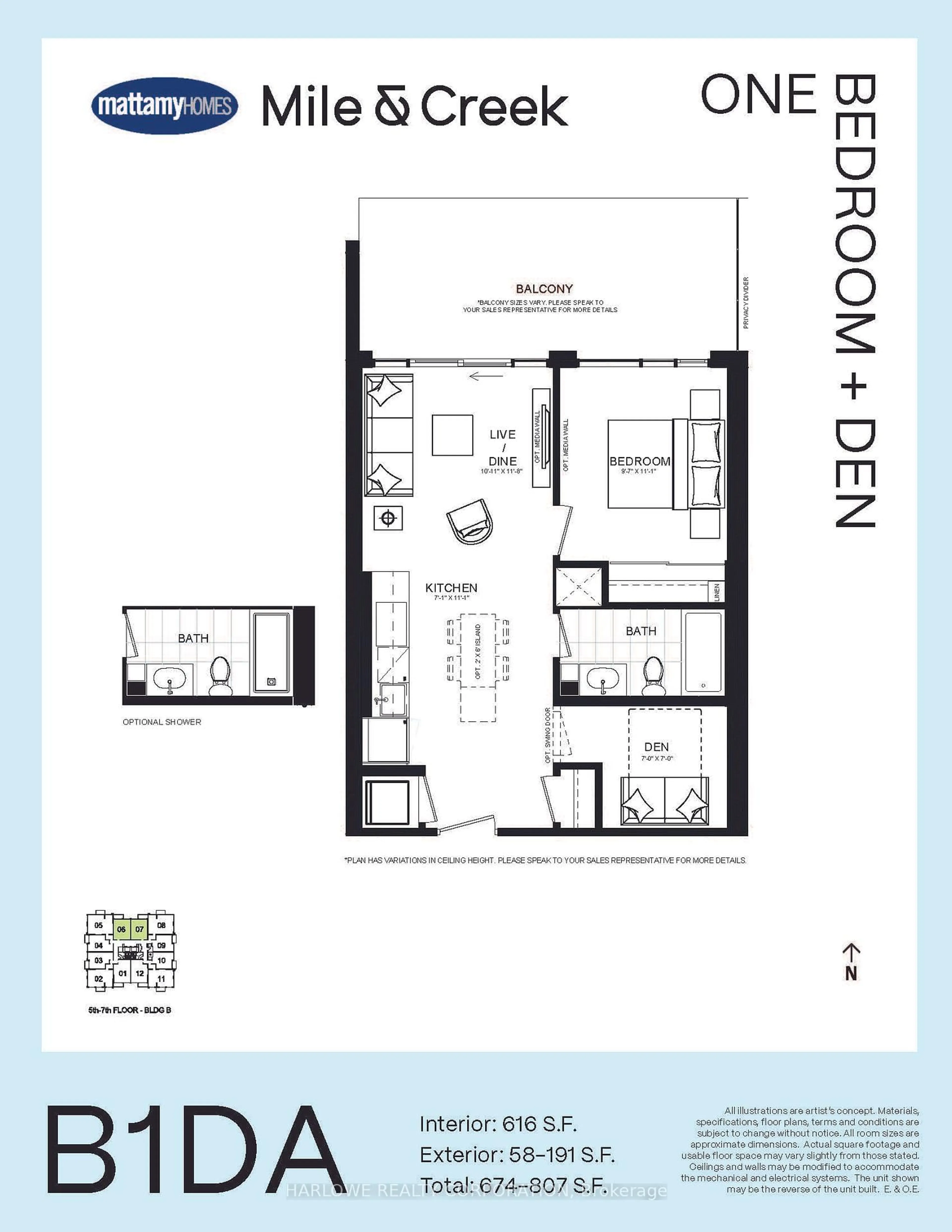 Floor plan for 760 Whitlock Ave #206, Milton Ontario L9E 1S2
