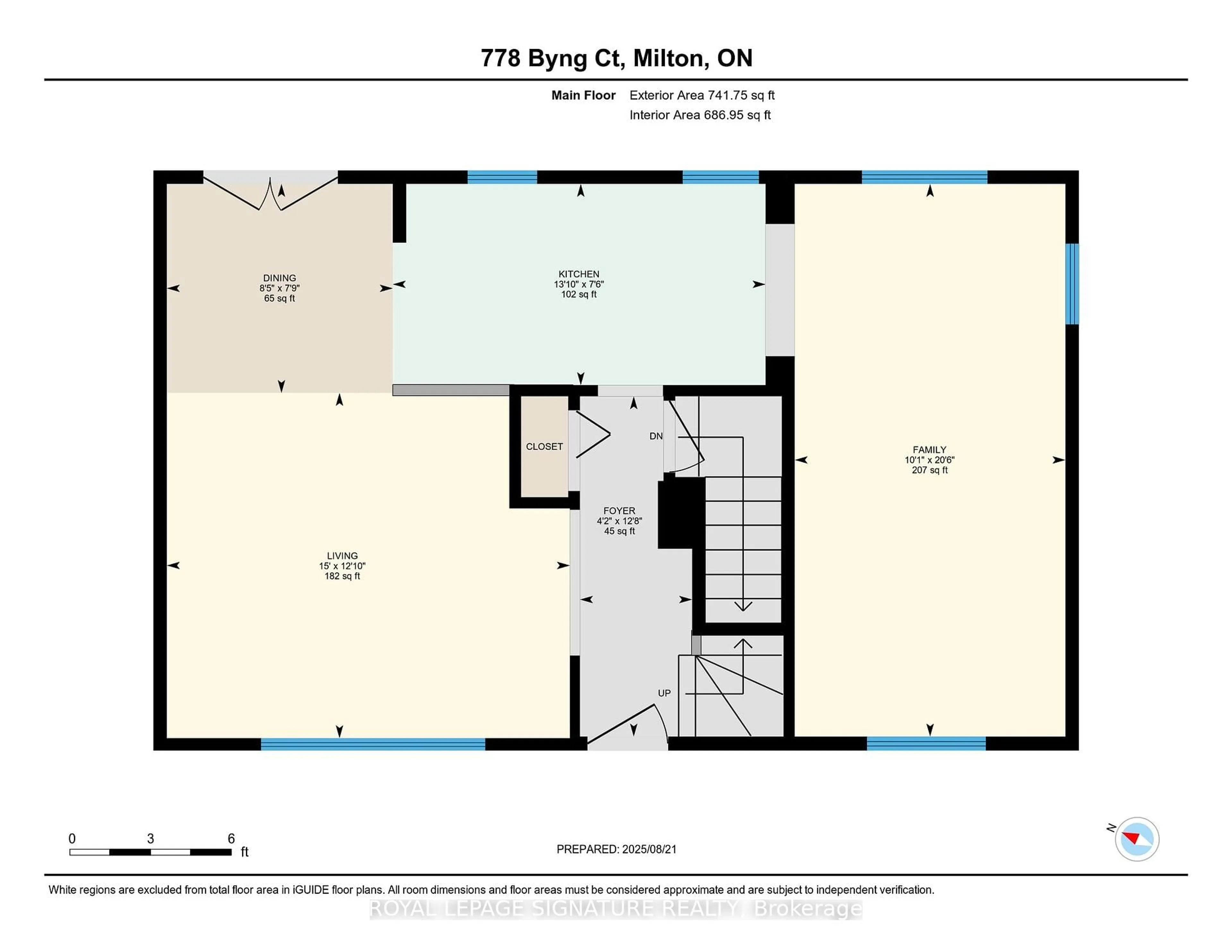 Floor plan for 778 Byng Crt, Milton Ontario L9T 3M3