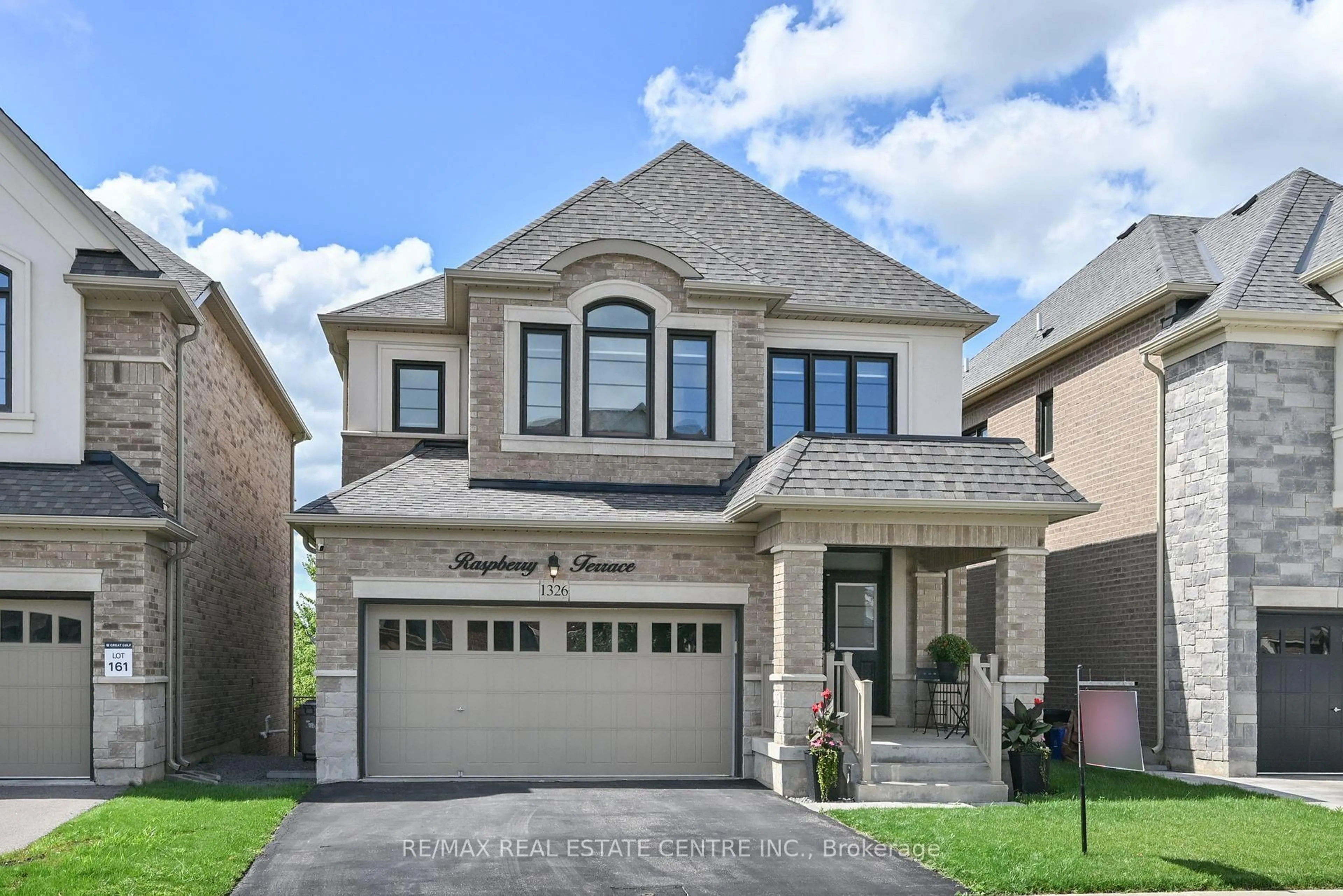 Home with brick exterior material, street for 1326 Raspberry Terr, Milton Ontario L9E 1N3