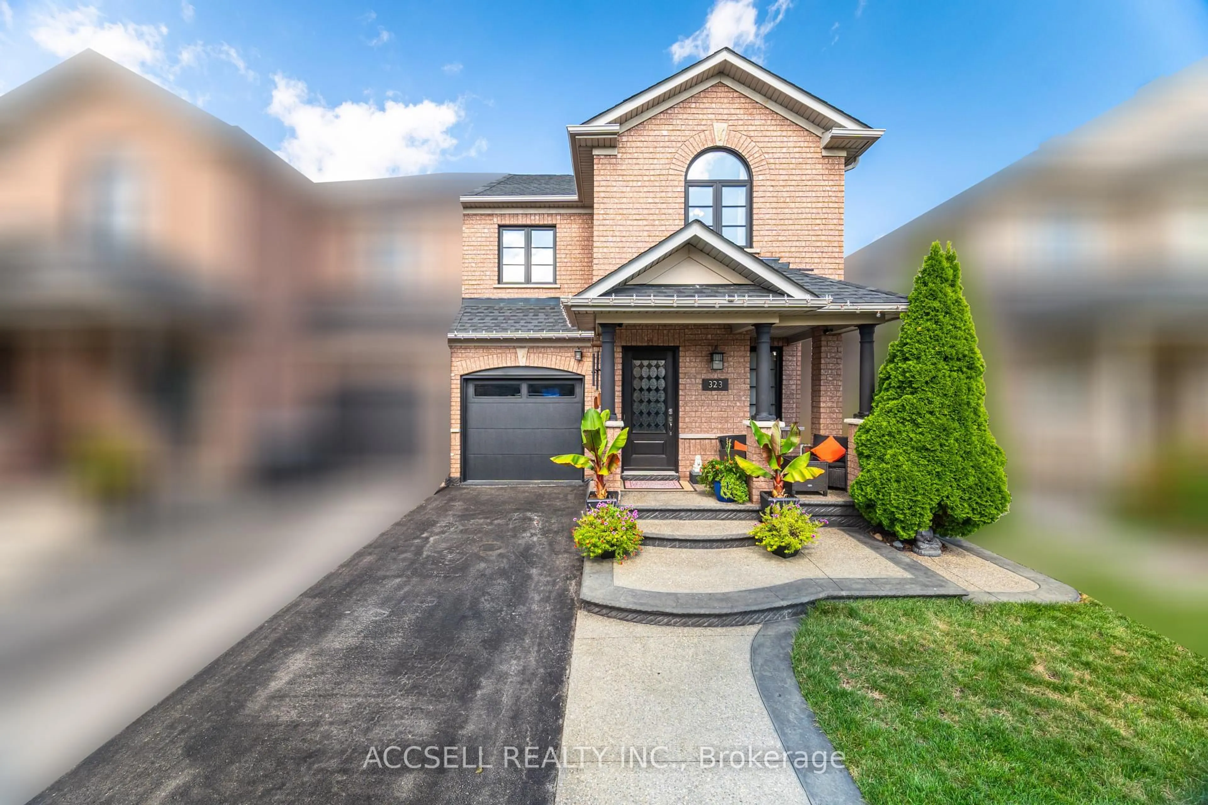 Home with brick exterior material, street for 323 Pettigrew Tr, Milton Ontario L9T 5X8
