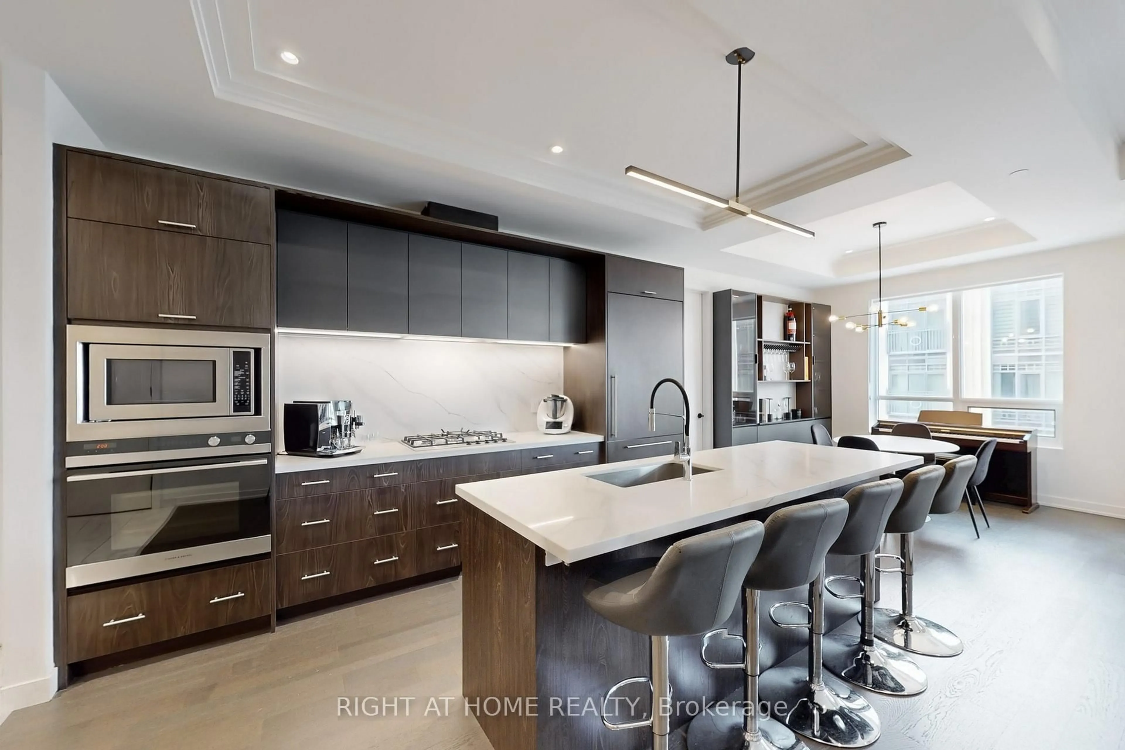 Contemporary kitchen, ceramic/tile floor for 123 Maurice Dr #317, Oakville Ontario L6K 2W6