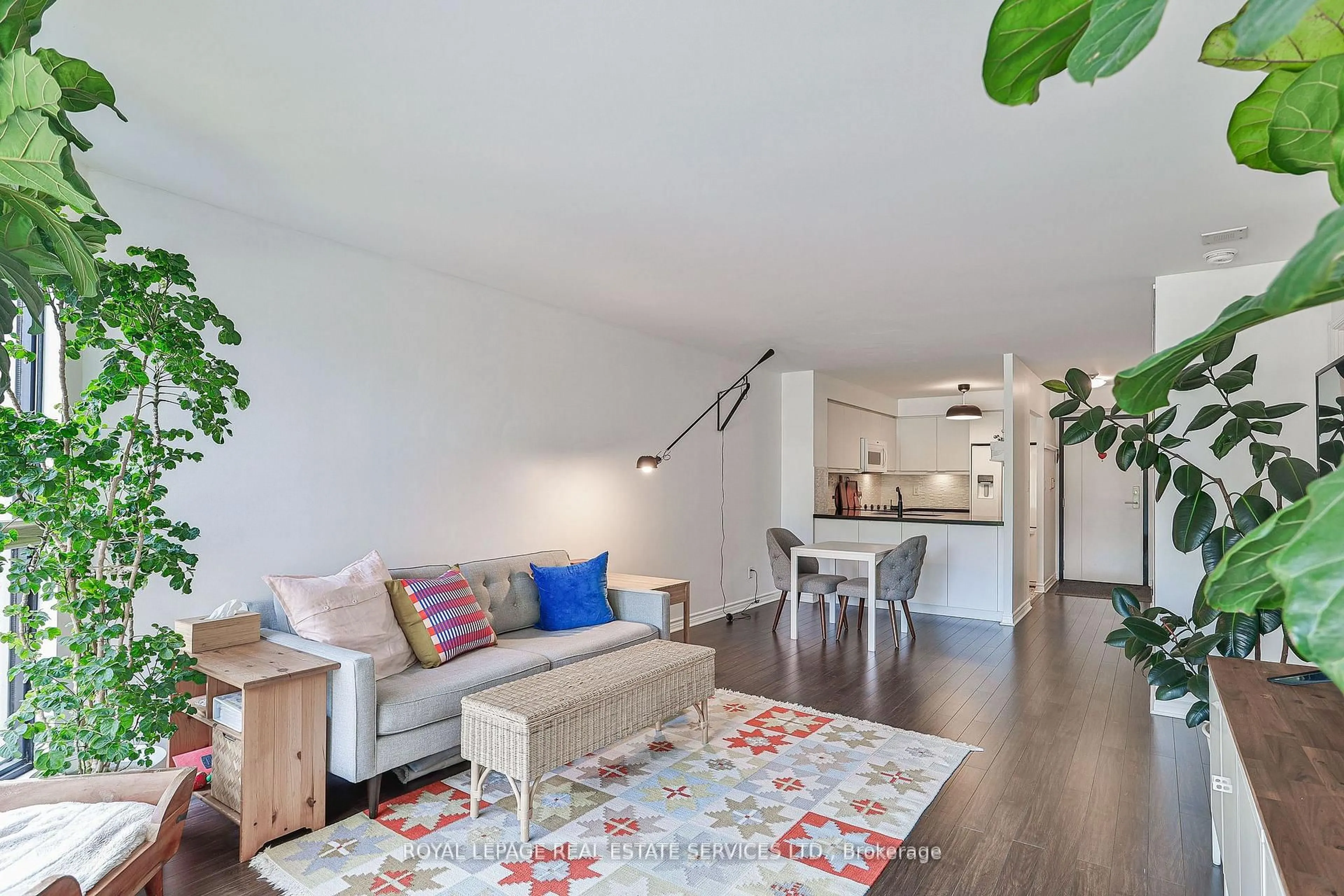 Living room with furniture, unknown for 2267 Lakeshore Blvd #216, Toronto Ontario M8V 3X2