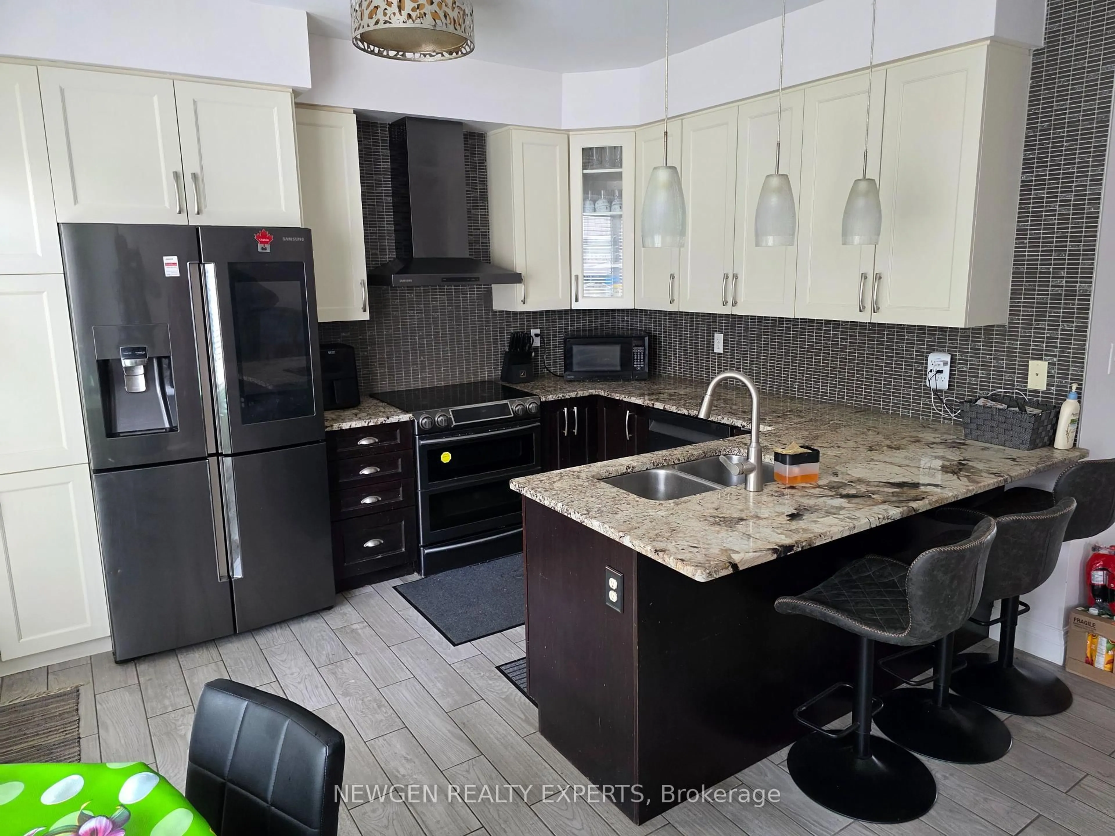 Contemporary kitchen, ceramic/tile floor for 687 Marley Cres, Milton Ontario L9T 5M1