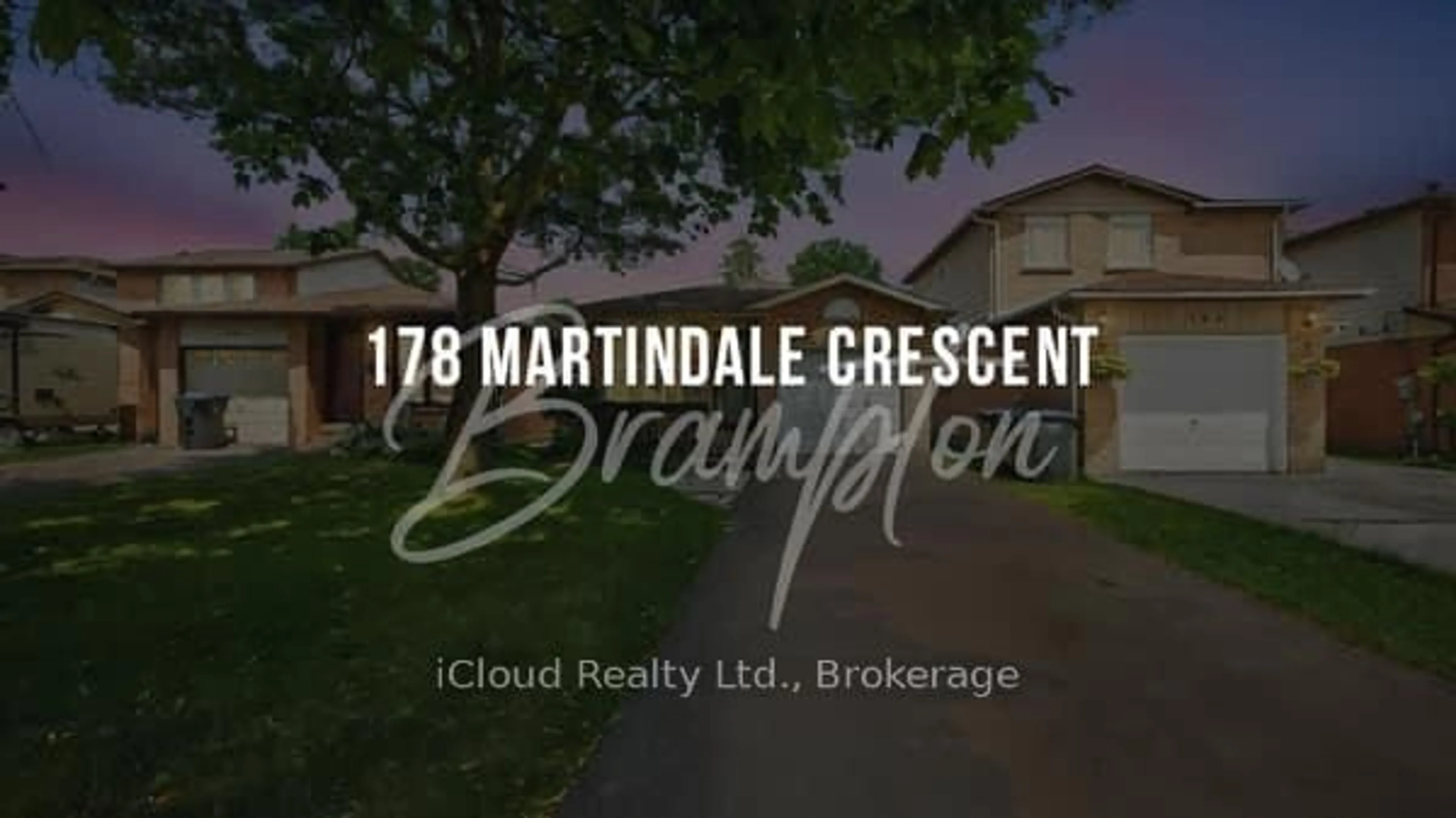 Unknown for 178 Martindale Cres, Brampton Ontario L6X 2V2