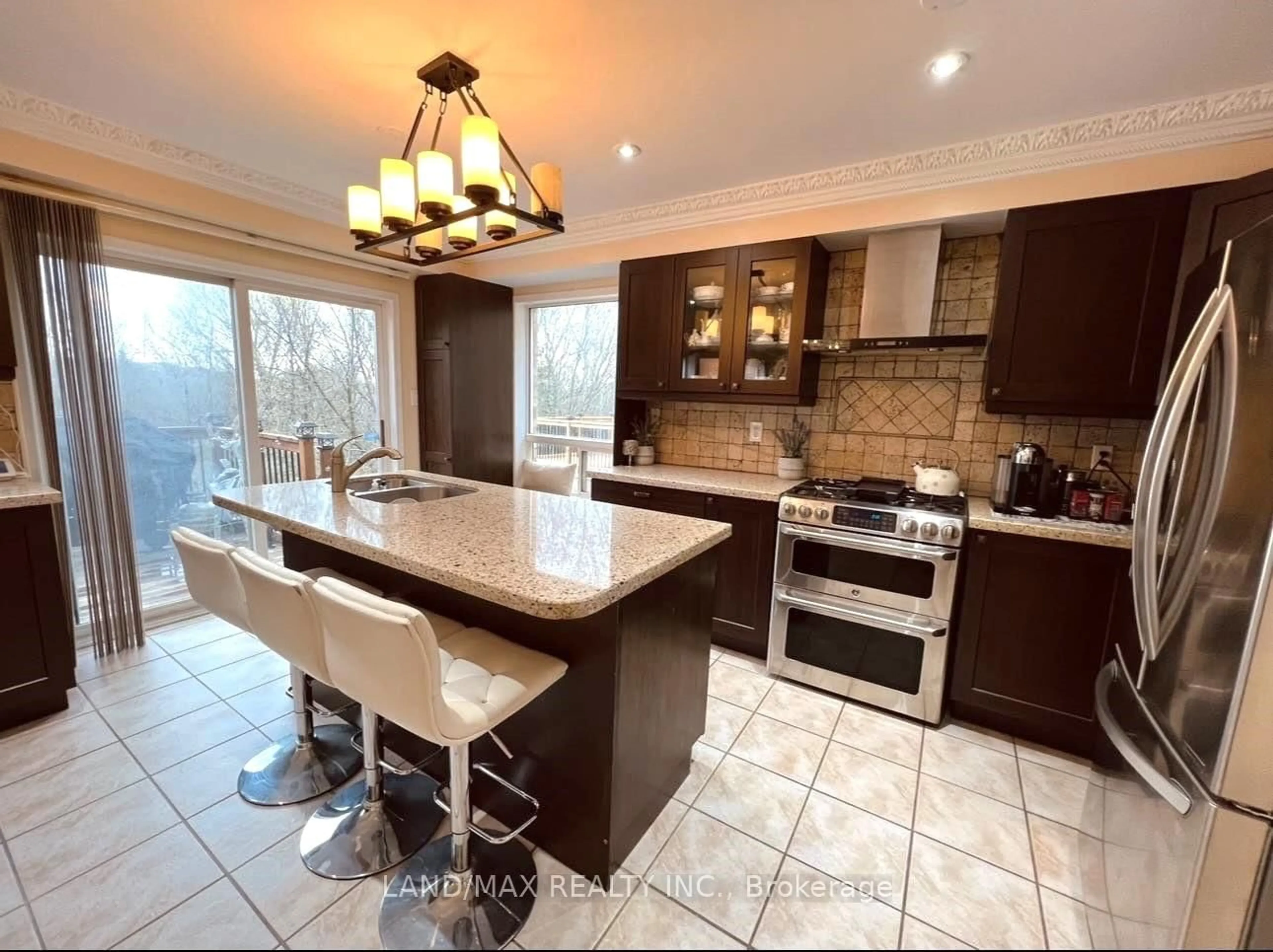 Contemporary kitchen, ceramic/tile floor for 50 Charleswood Circ, Brampton Ontario L7A 1Z2