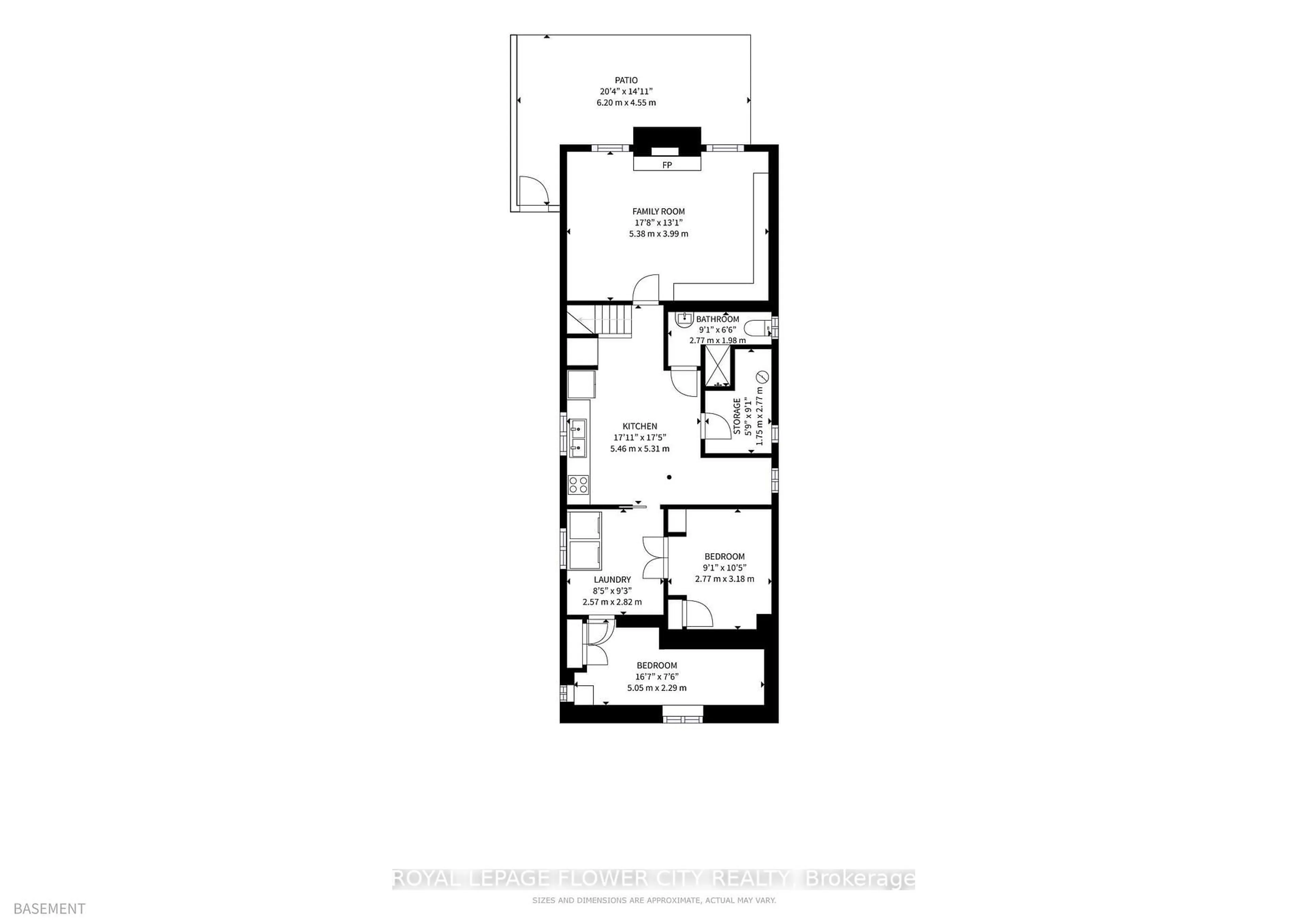 Floor plan for 105 Livingstone Ave, Toronto Ontario M6E 2L7