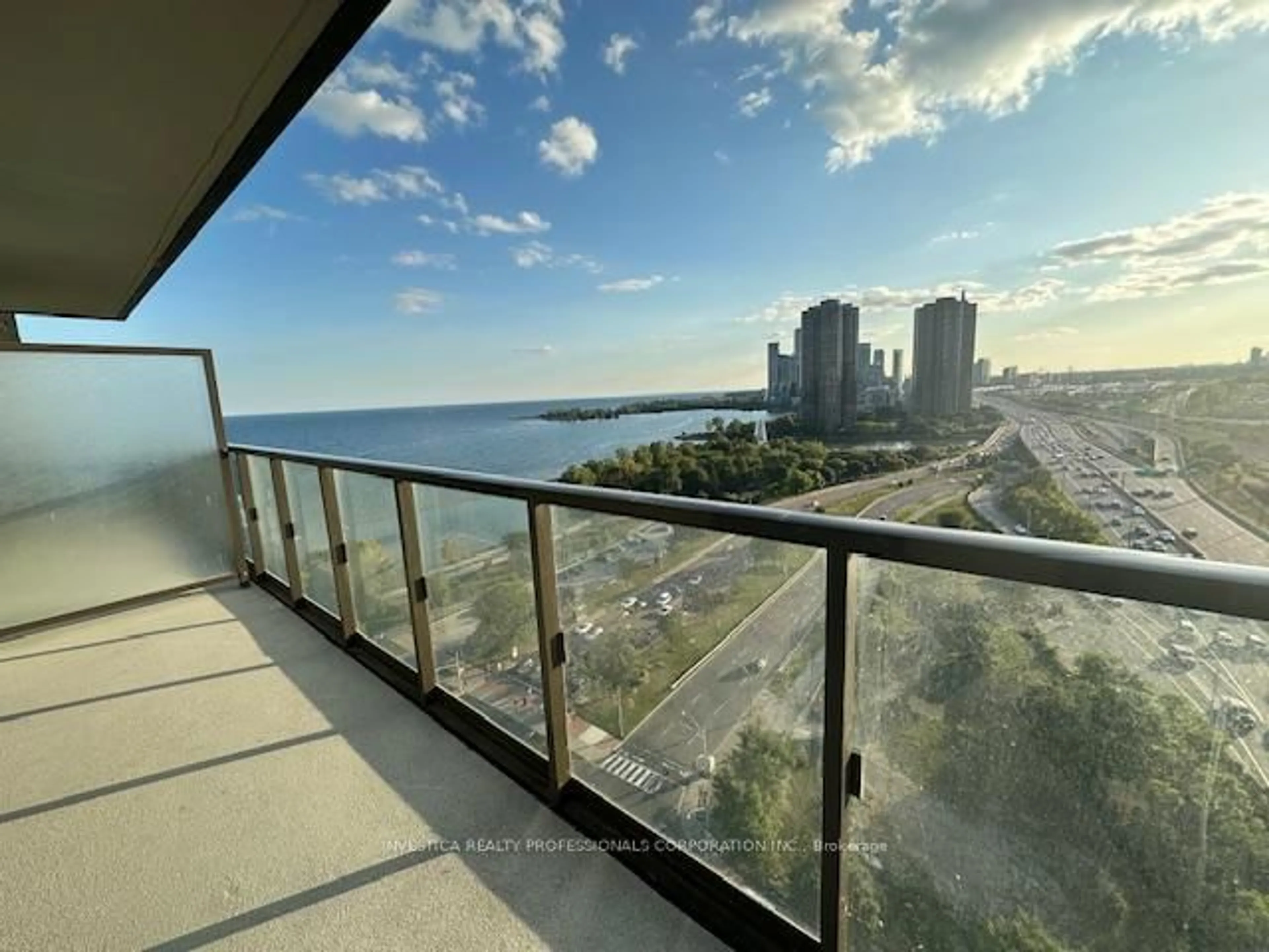 Balcony in the apartment, water/lake/river/ocean view for 1928 Lakeshore Blvd #2012, Toronto Ontario M6S 1A1
