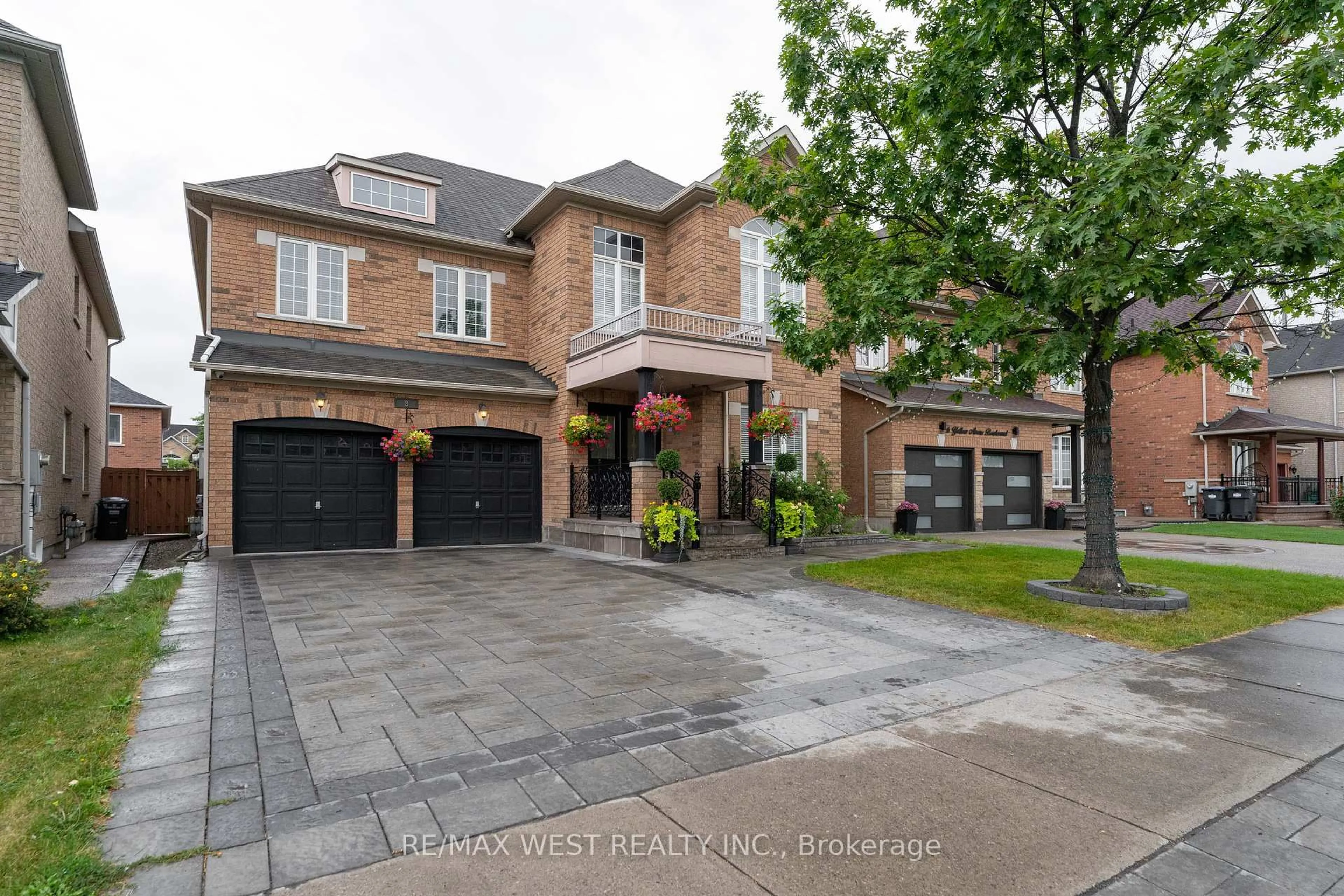 Home with brick exterior material, street for 8 Yellow Avens Blvd, Brampton Ontario L6R 0K5