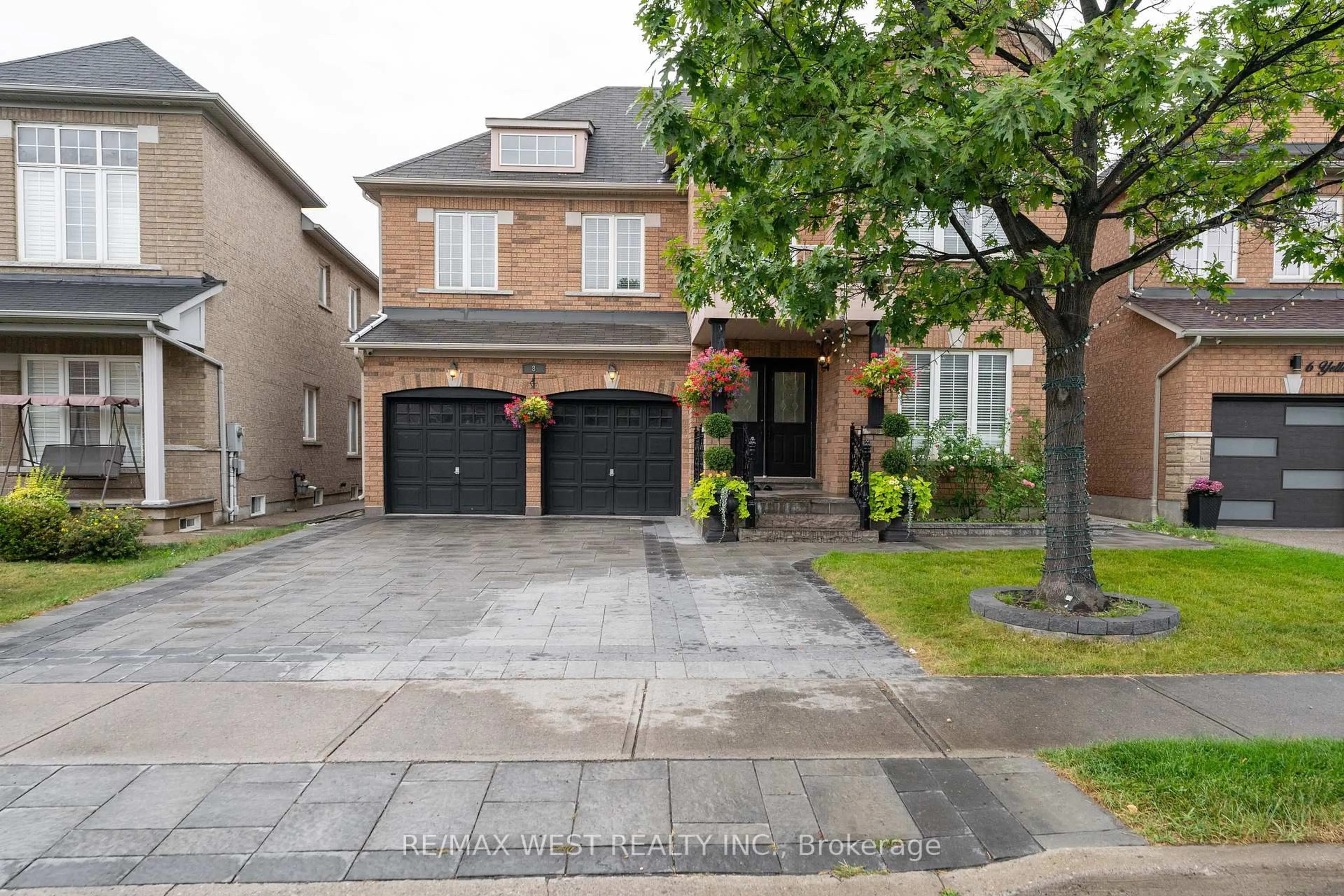 Home with brick exterior material, street for 8 Yellow Avens Blvd, Brampton Ontario L6R 0K5