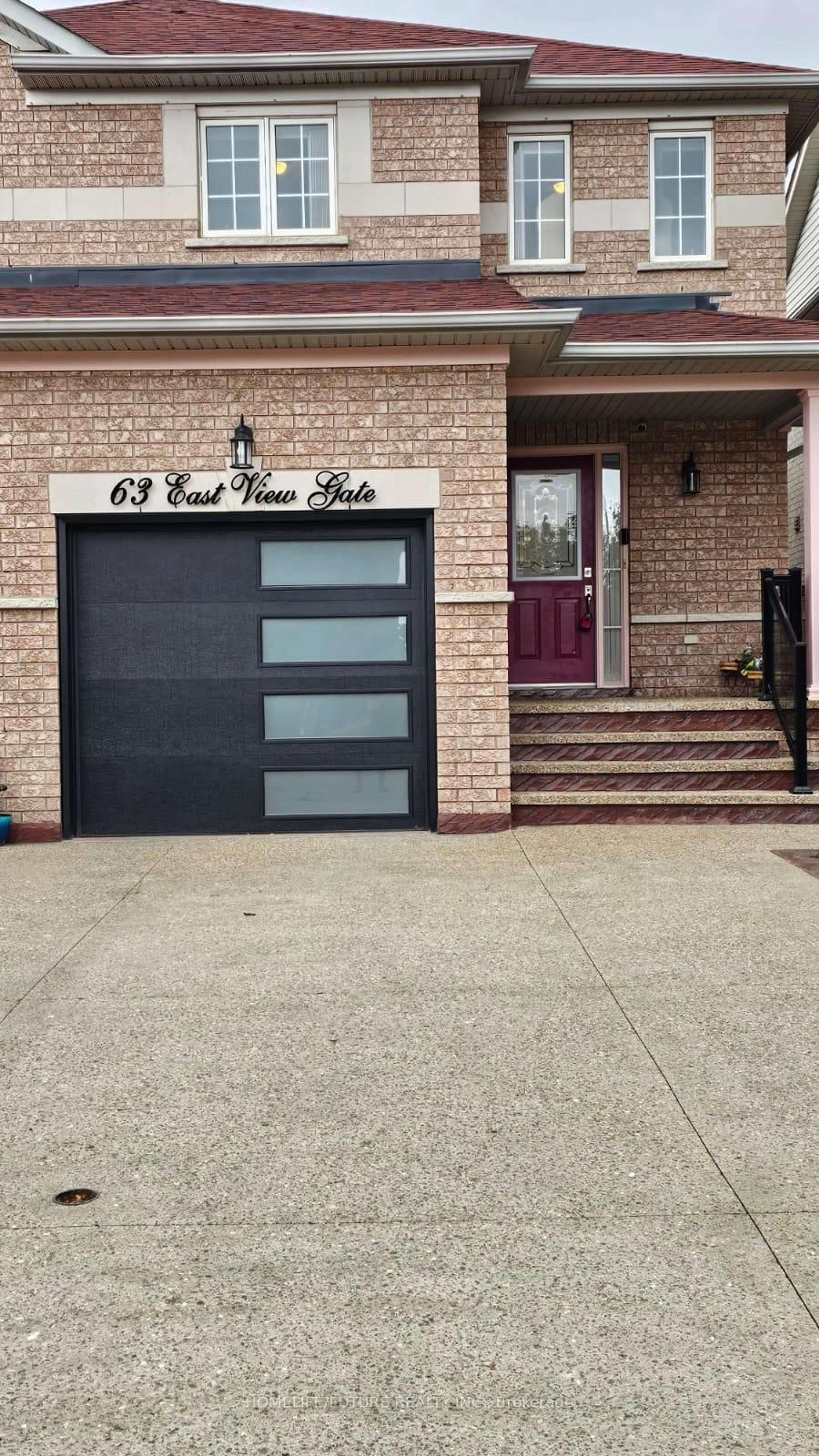 Home with brick exterior material, street for 63 Eastview Gate, Brampton Ontario L6P 1N5