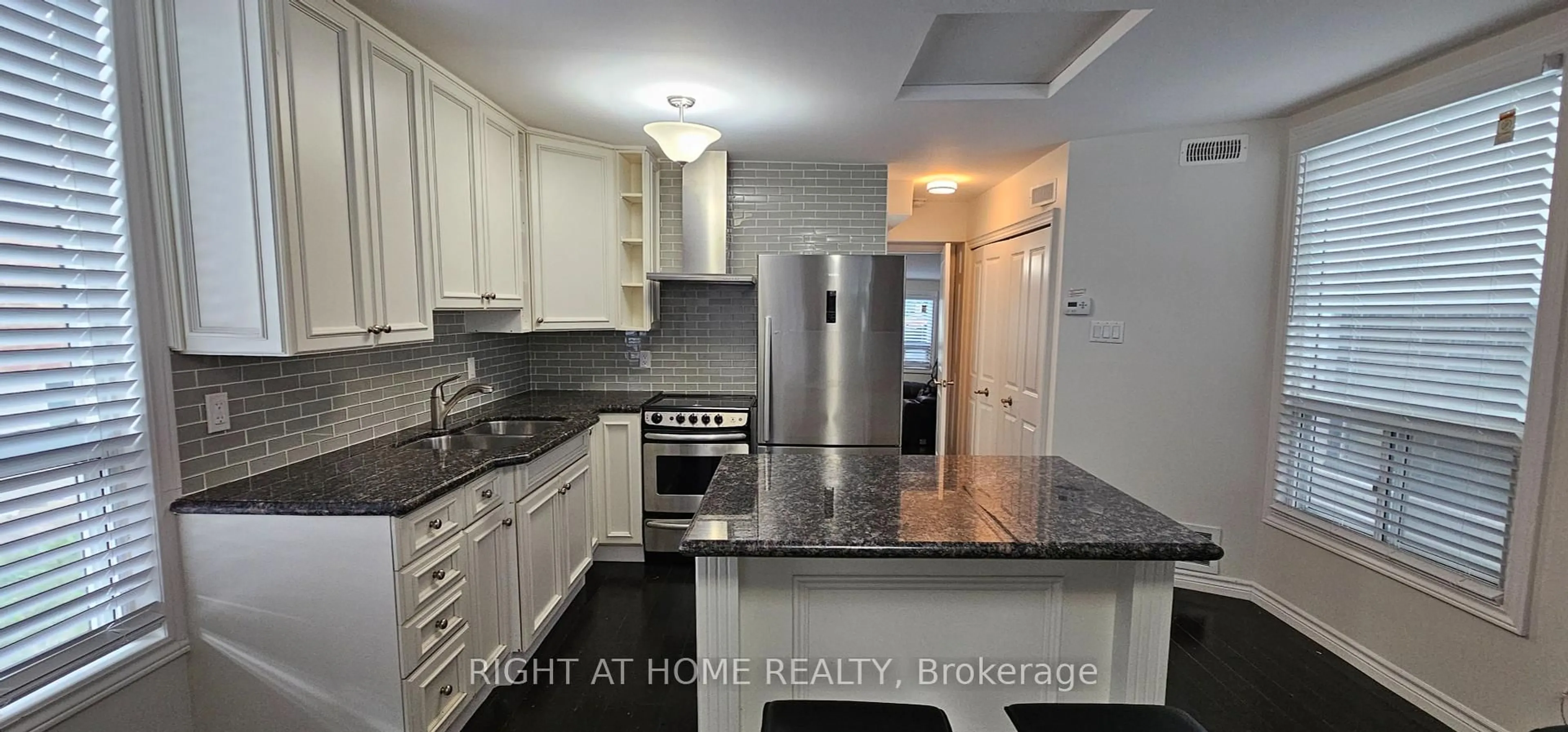 Open concept kitchen, ceramic/tile floor for 9 Forty First St, Toronto Ontario M8W 3N4
