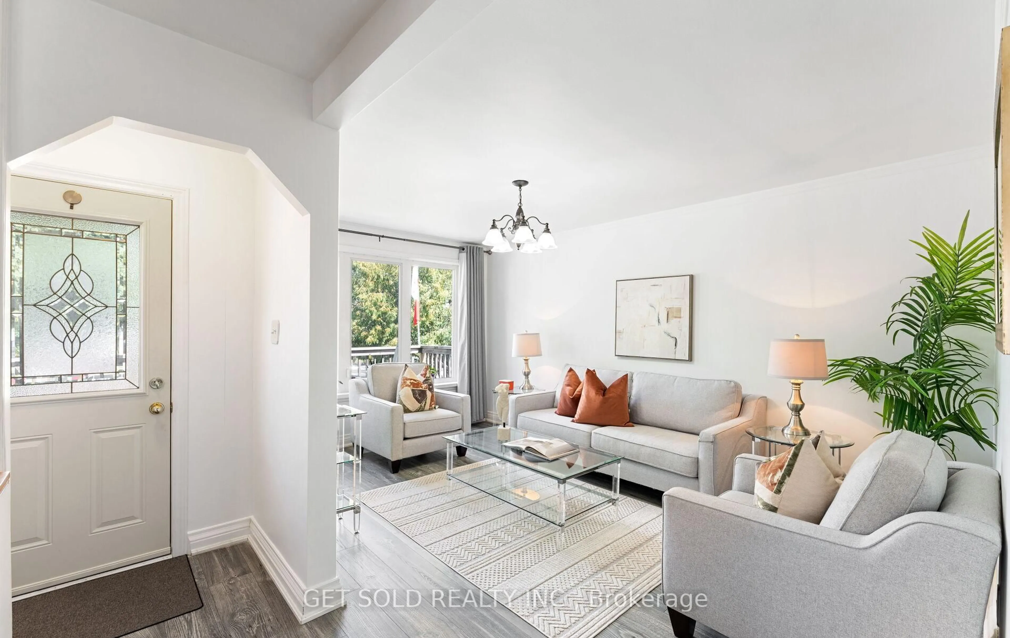 Living room with furniture, unknown for 24 Huntsmoor Rd, Toronto Ontario M9W 3R5