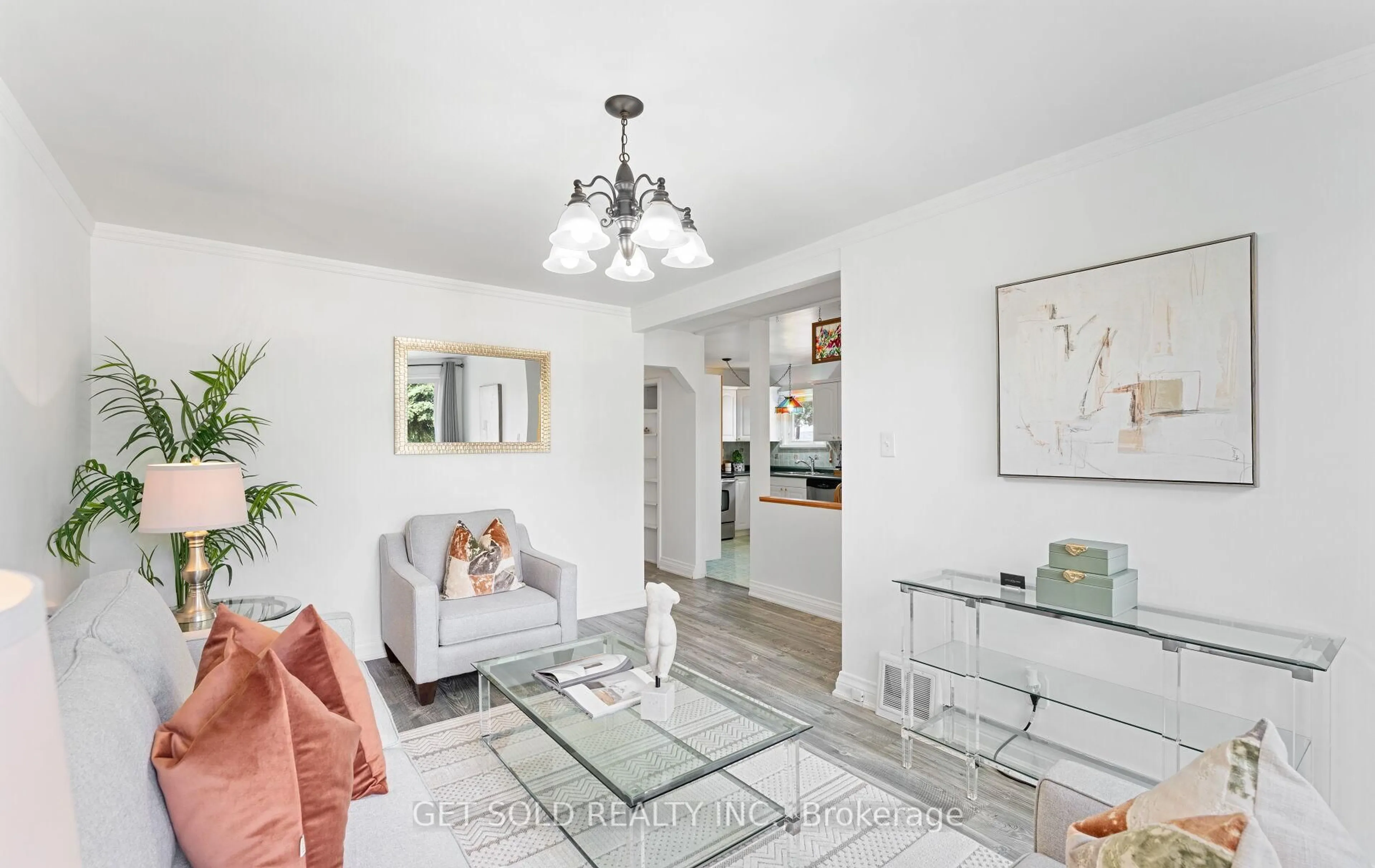 Living room with furniture, unknown for 24 Huntsmoor Rd, Toronto Ontario M9W 3R5