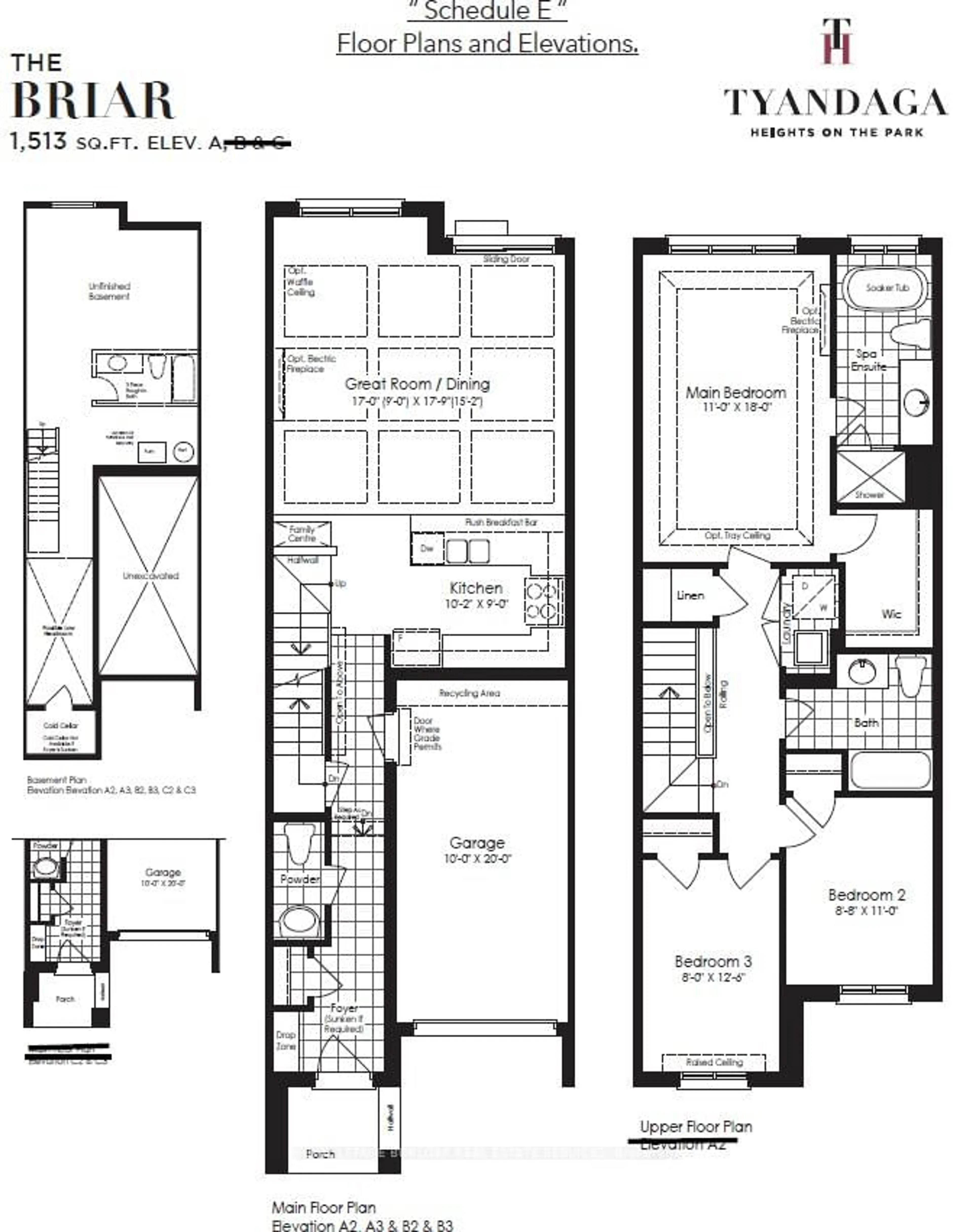 Floor plan for 1407 Oakmont Common, Burlington Ontario L7P 0V8