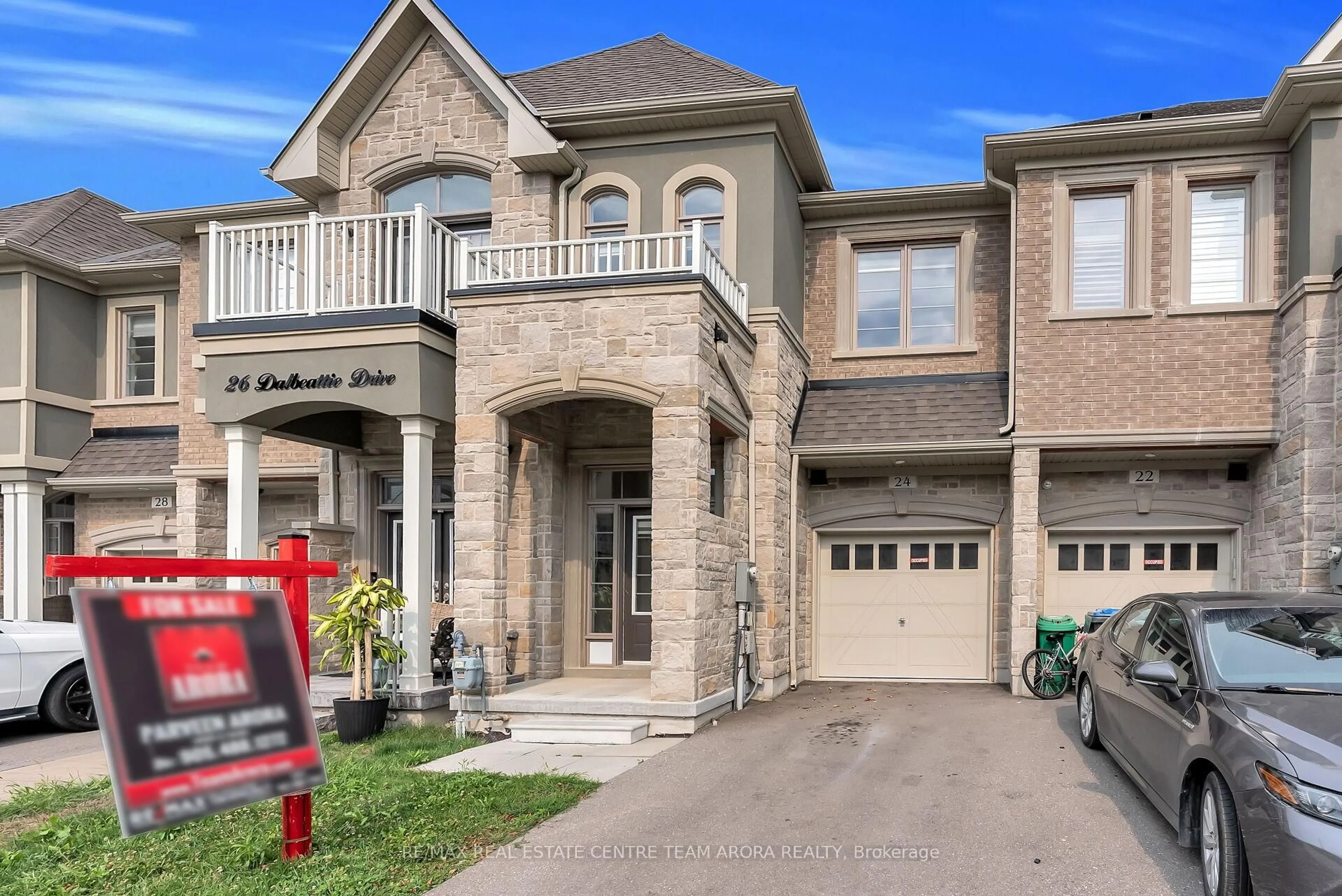 Home with brick exterior material, street for 24 Dalbeattie Dr, Brampton Ontario L6Y 6H6