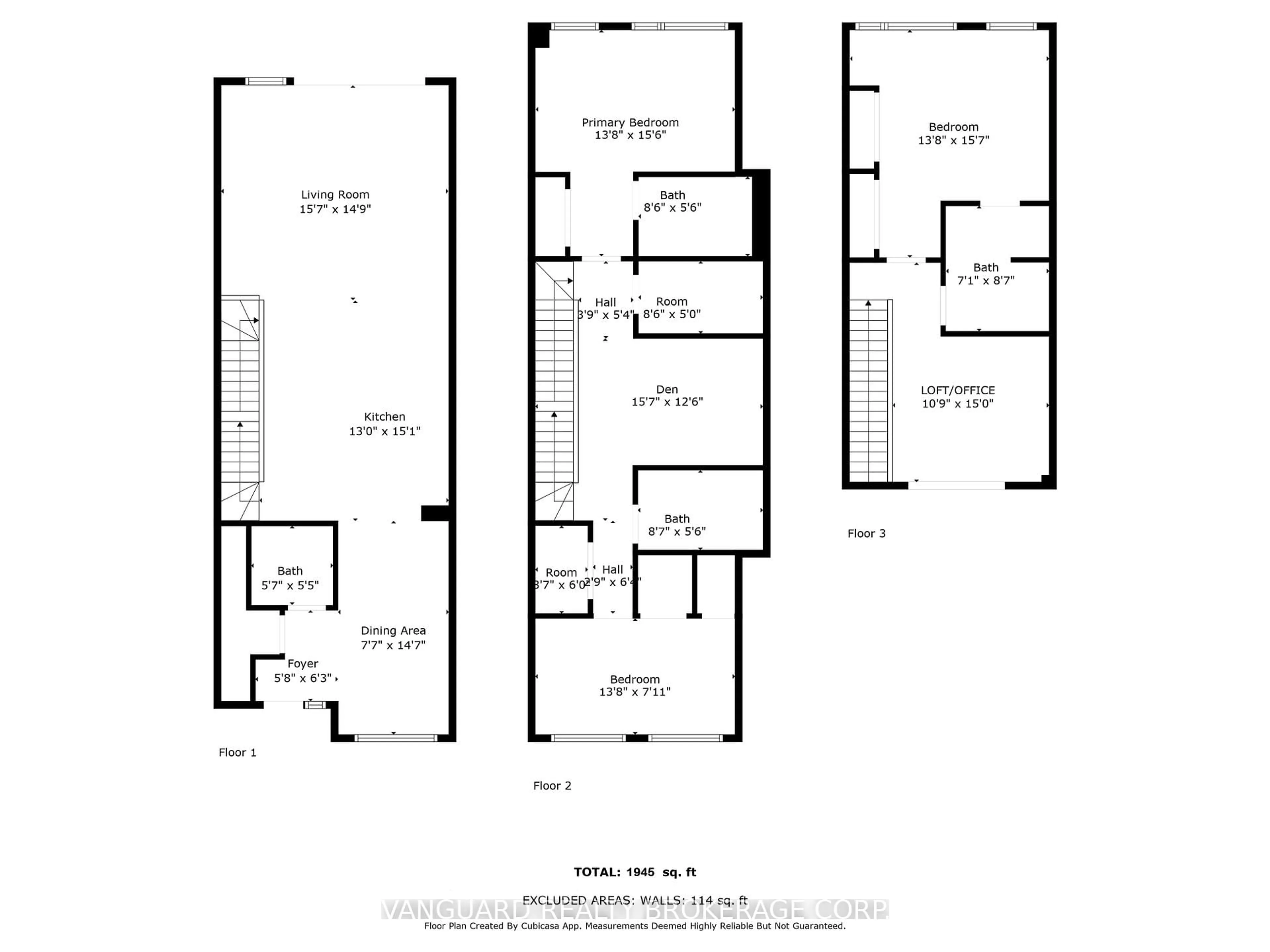 Floor plan for 15 Lou Parsons Way #21, Mississauga Ontario L5H 0B2