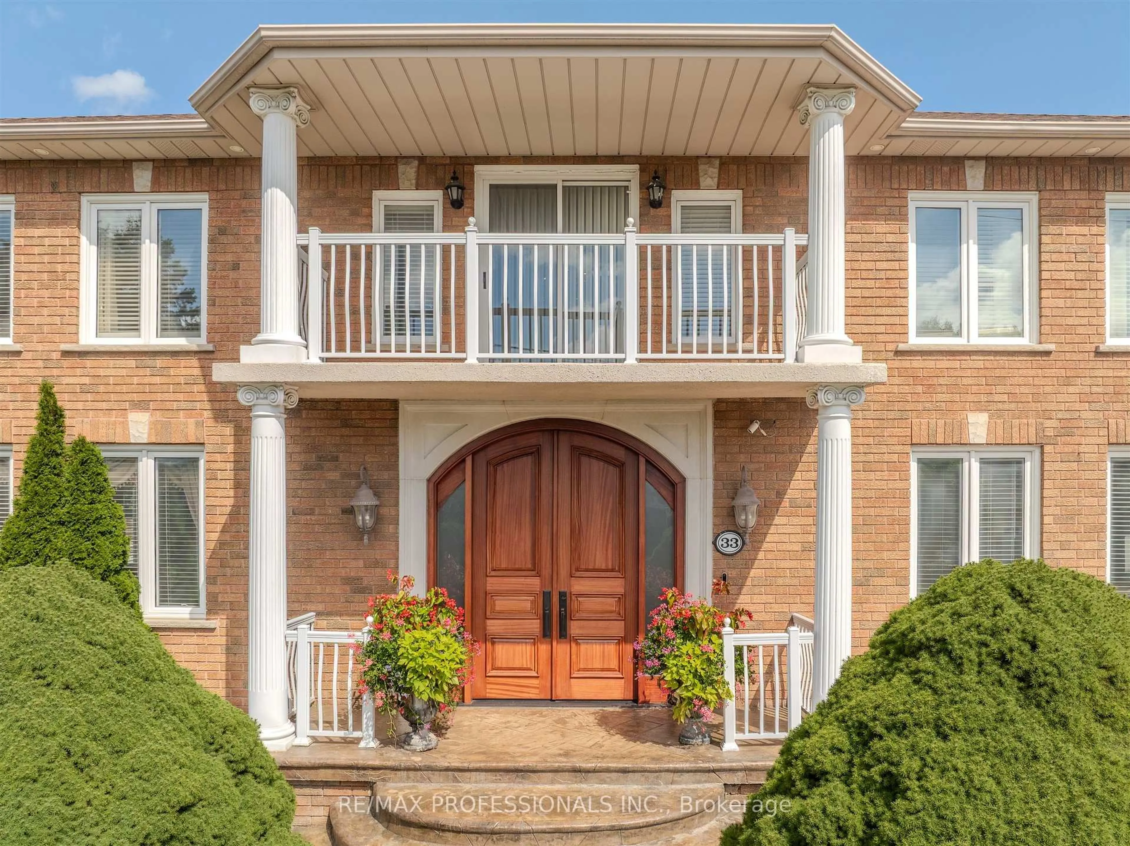 Home with brick exterior material, street for 33 Redberry Pkwy, Toronto Ontario M6L 2J7