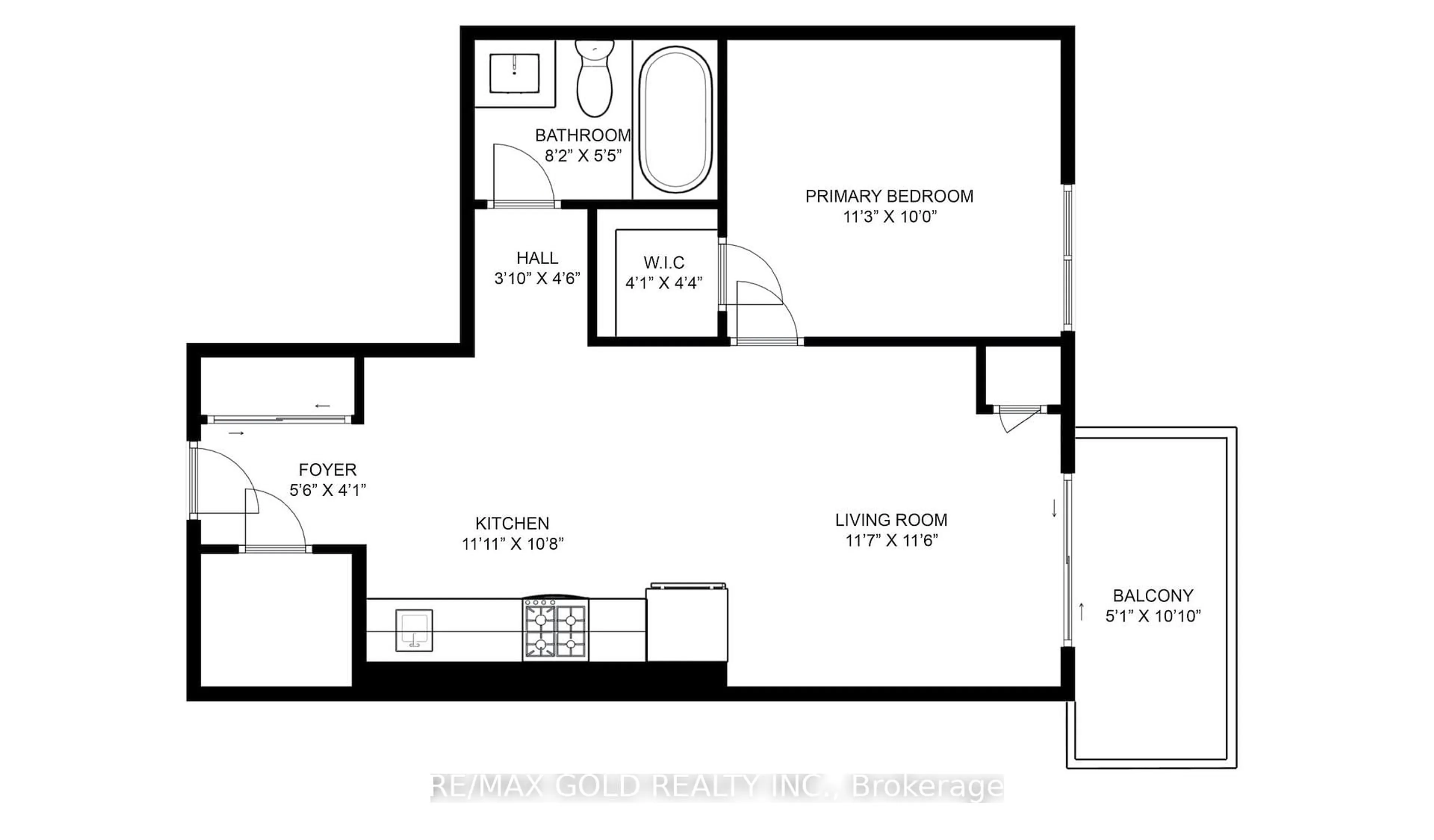 Floor plan for 345 Wheat Boom Dr #1104, Oakville Ontario L6H 7X4