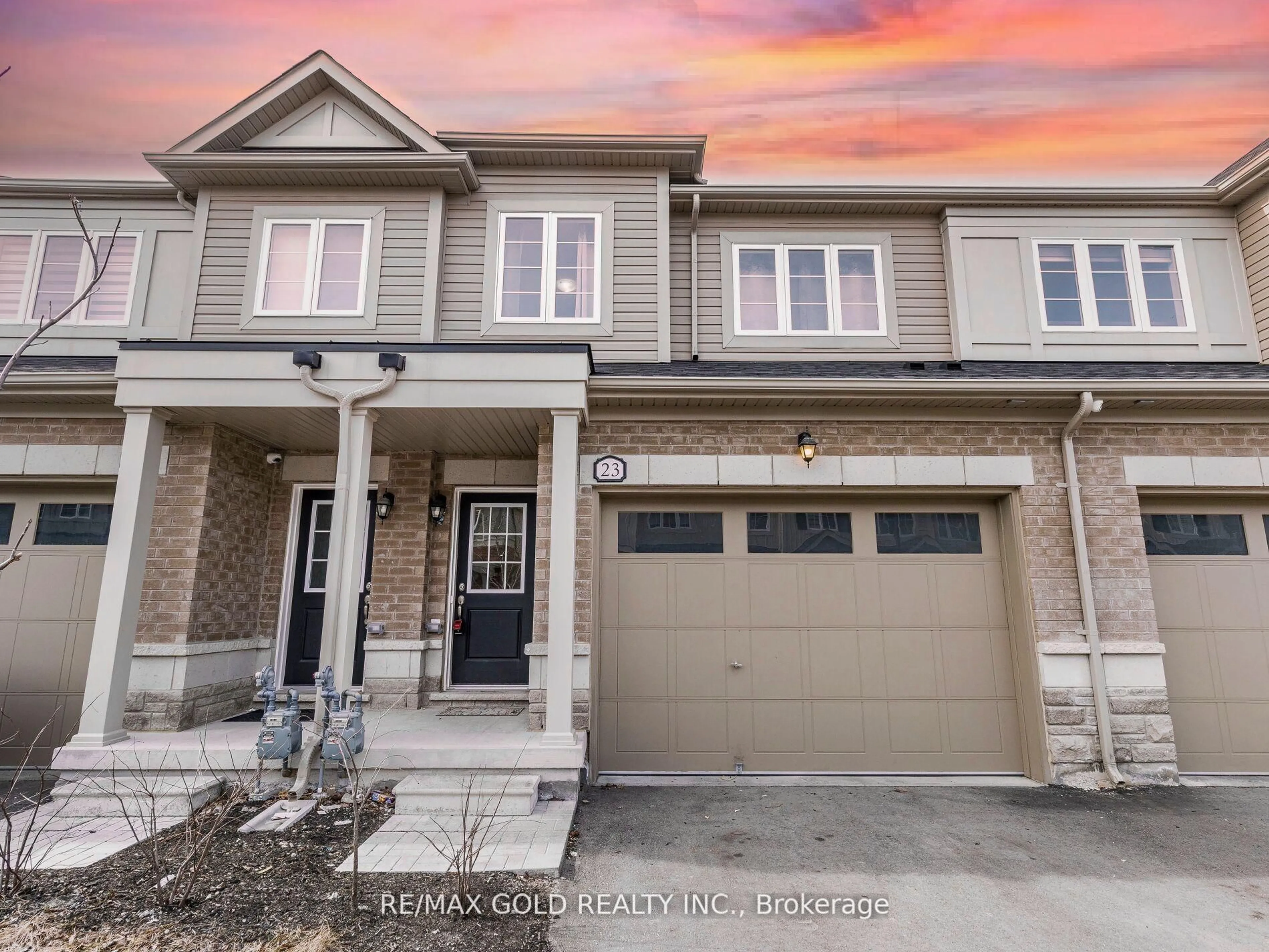Home with brick exterior material, street for 23 Brixham Lane, Brampton Ontario L7A 5K2