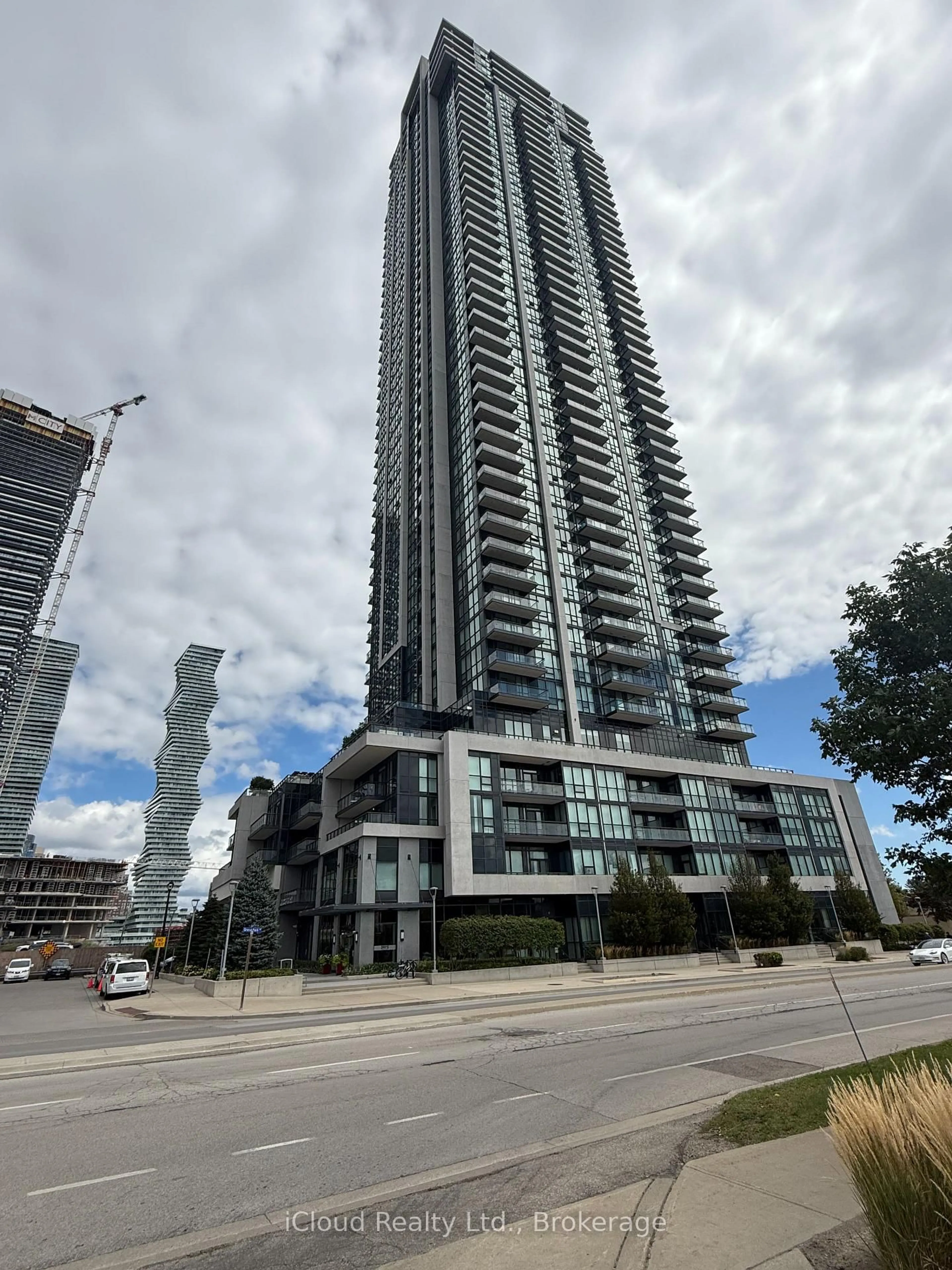 A pic from outside/outdoor area/front of a property/back of a property/a pic from drone, city buildings view from balcony for 3975 Grand Park Dr, Mississauga Ontario L5B 0K4