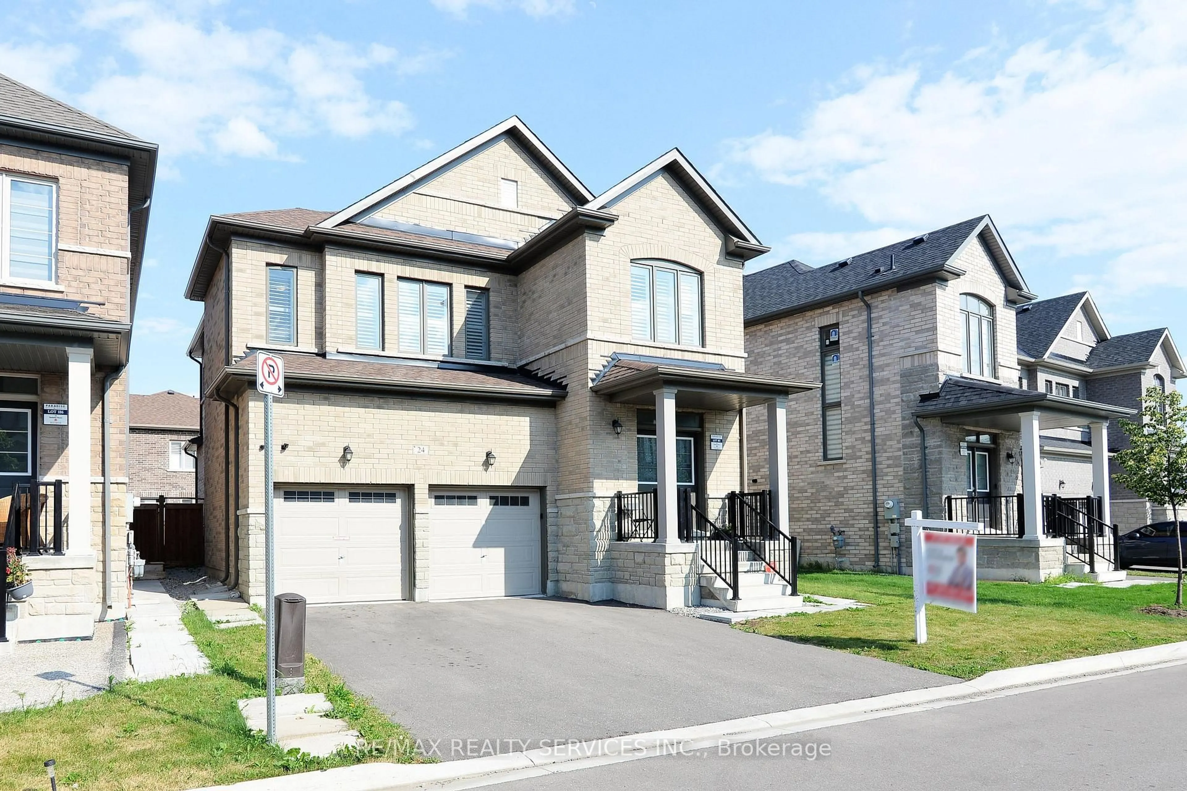 Home with brick exterior material, street for 24 Bachelor St, Brampton Ontario L7A 5A9