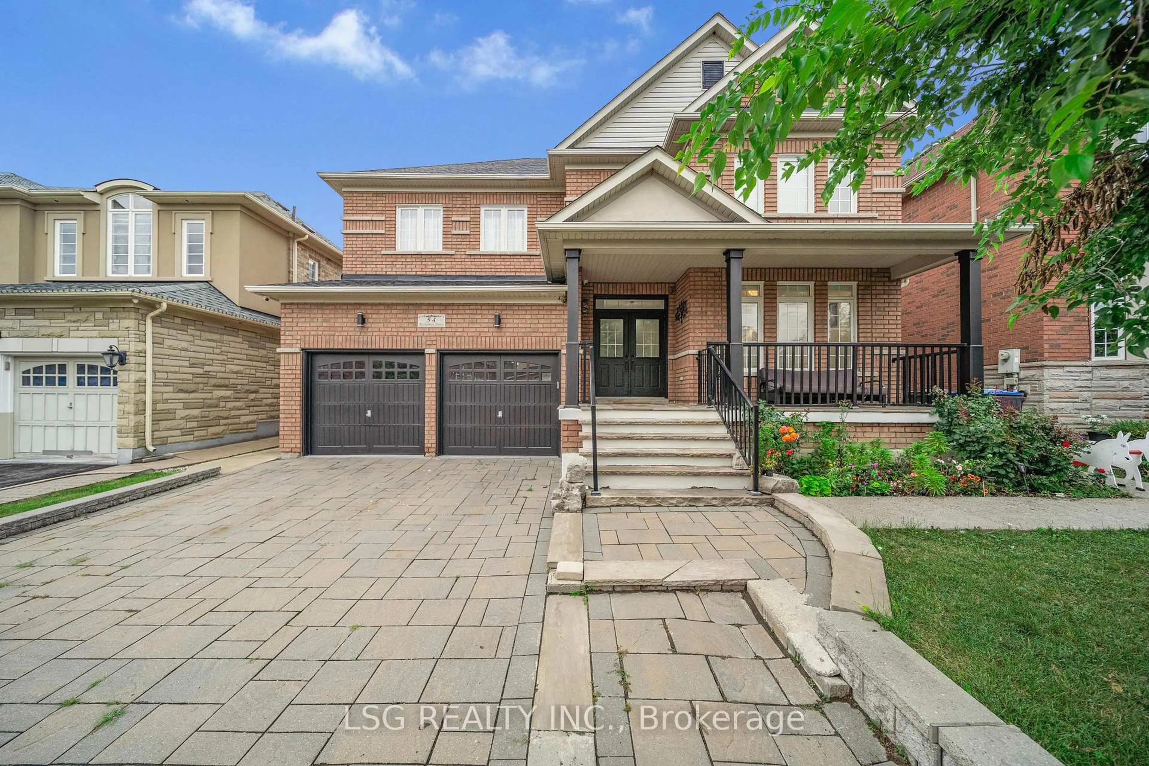 Home with brick exterior material, street for 54 Richgrove Dr, Brampton Ontario L6P 1X6