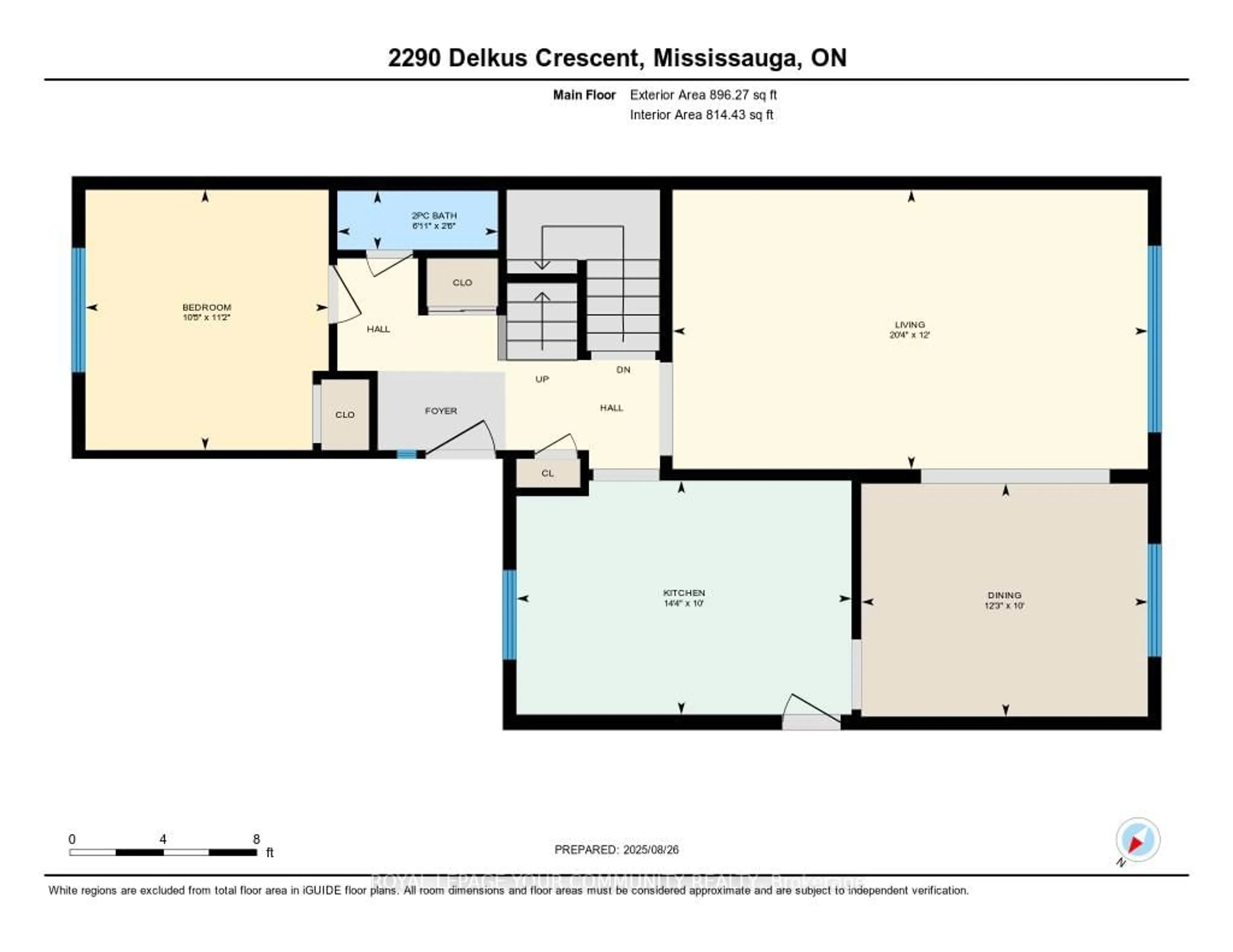 Floor plan for 2290 Delkus Cres, Mississauga Ontario L5A 1K7