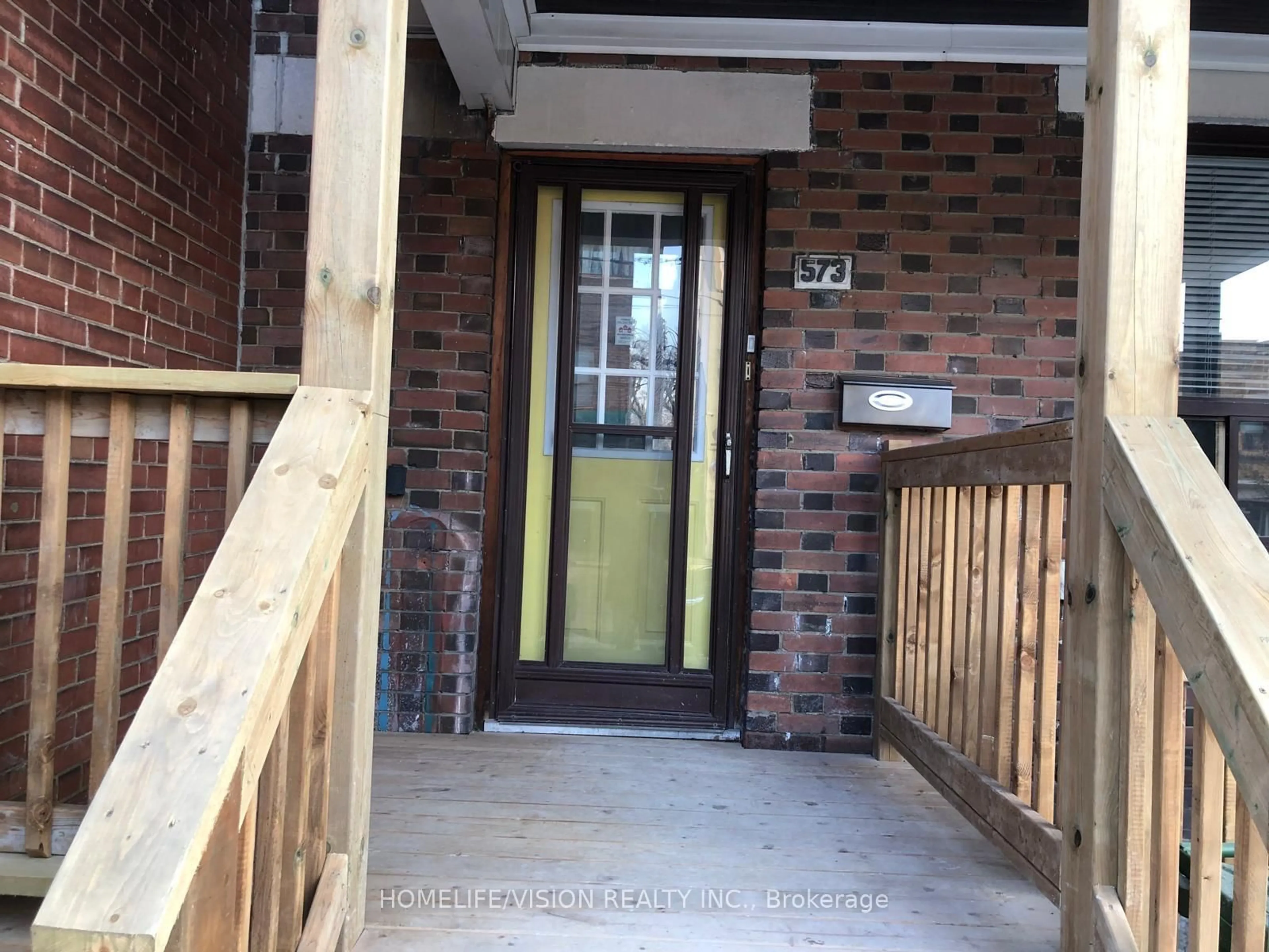 Indoor entryway for 573 Annette St, Toronto Ontario M6S 2C3